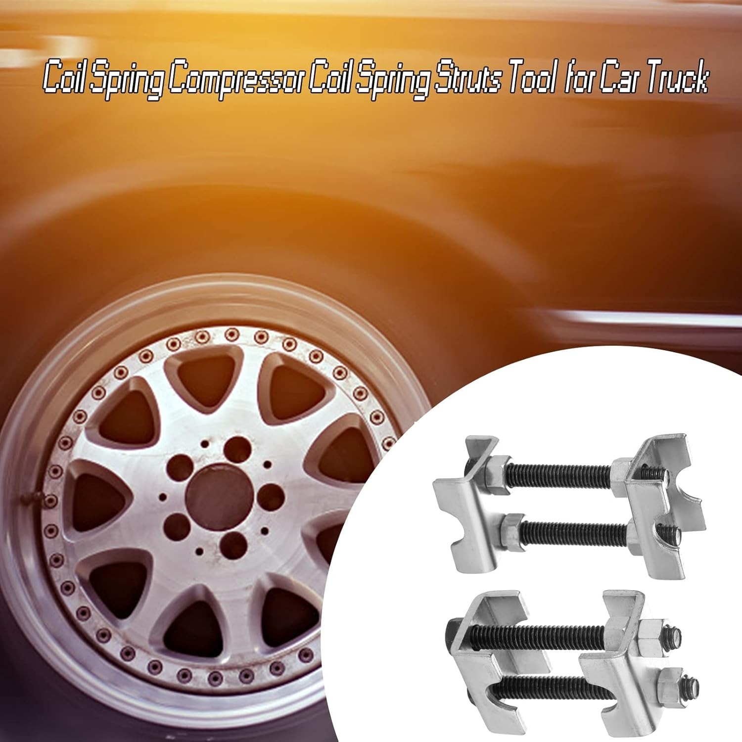 8 Pack Coil Spring Spacer Adjustable Spring Compressor Kit for Cars SUVs Trucks
