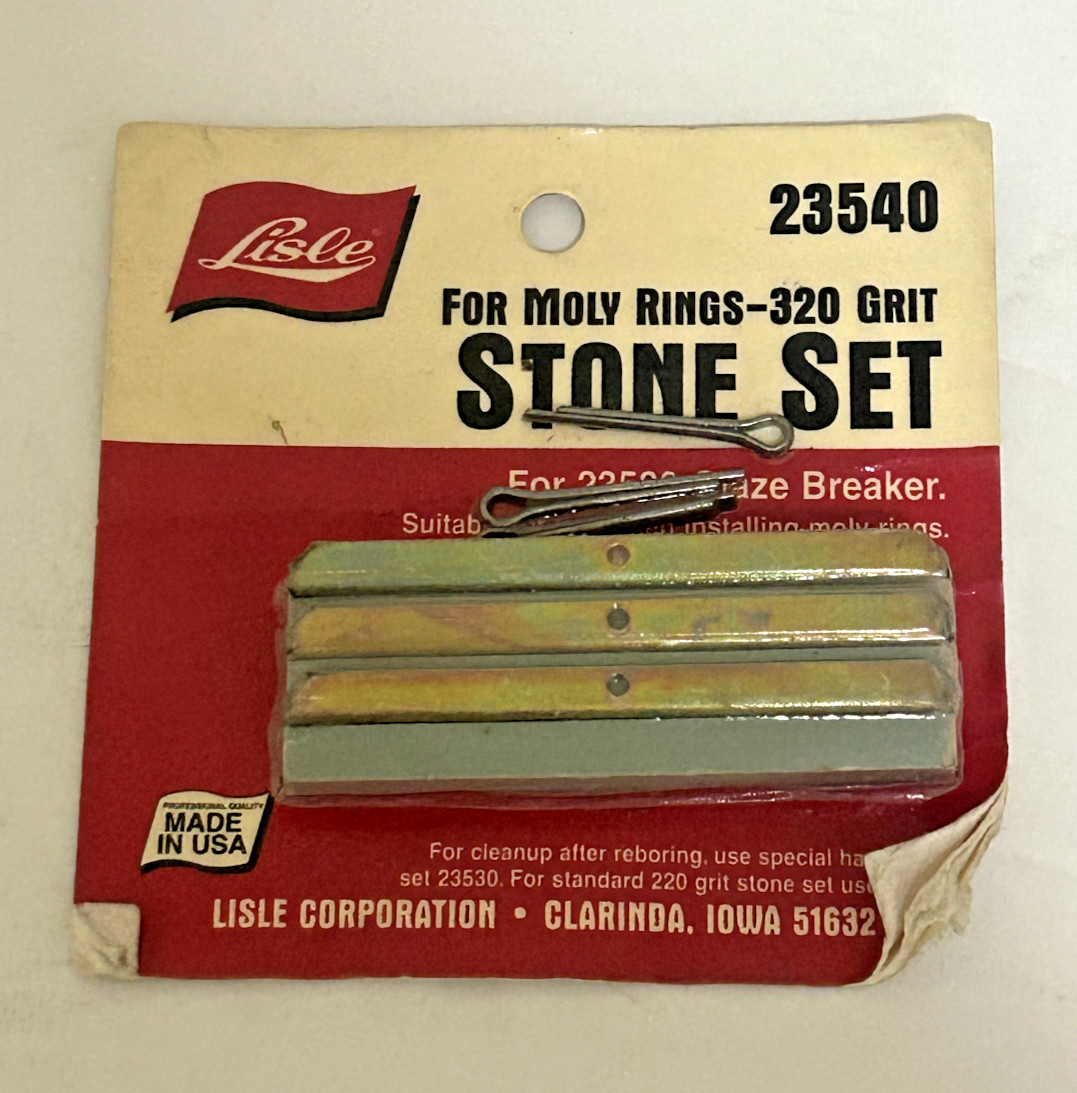 LISLE CORPORATION 23540 For Moly Rings-320 Grit Stone Set – New