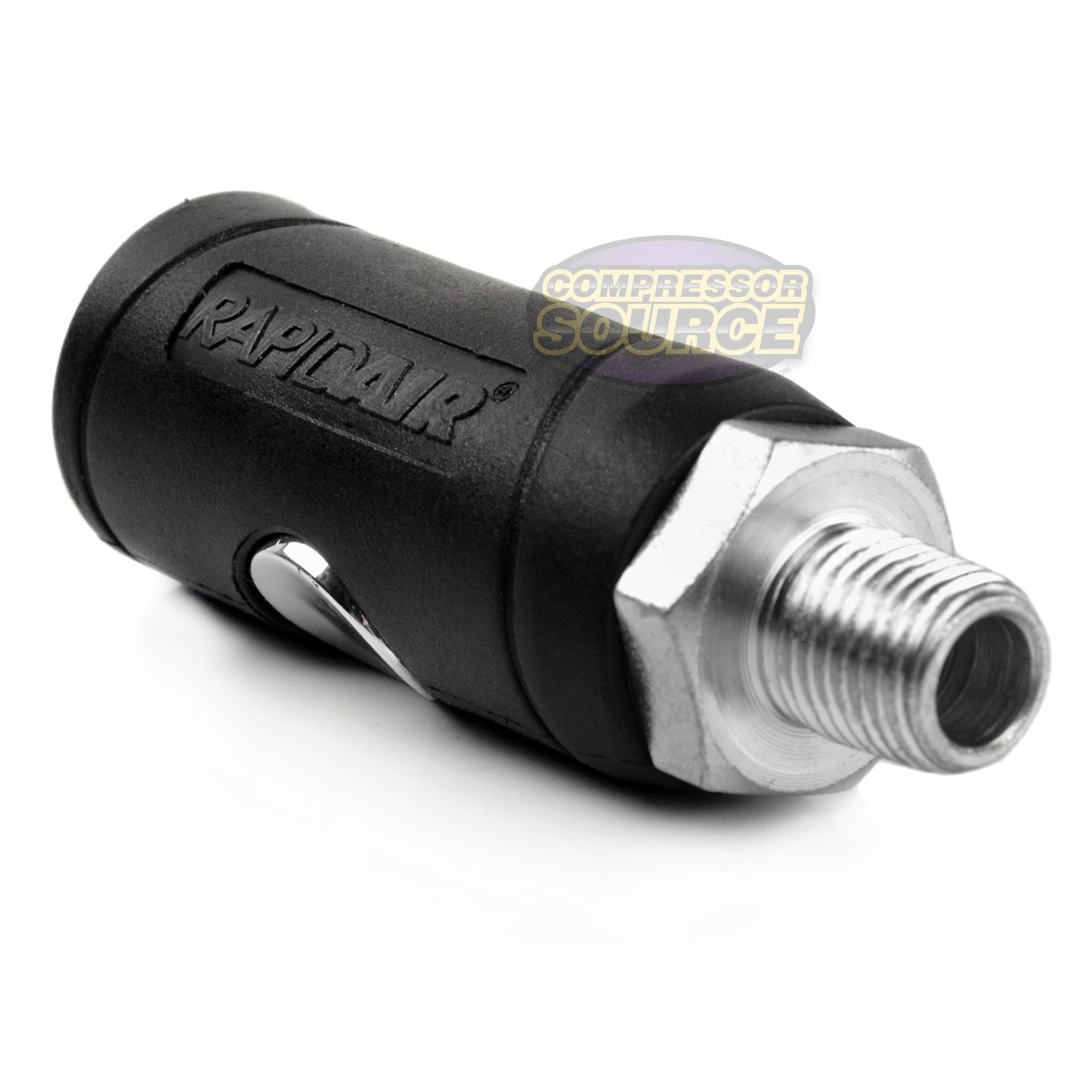 Industrial Style Safety Air Plug Coupler 1/4″ Body 1/4″ MNPT Push Button Release