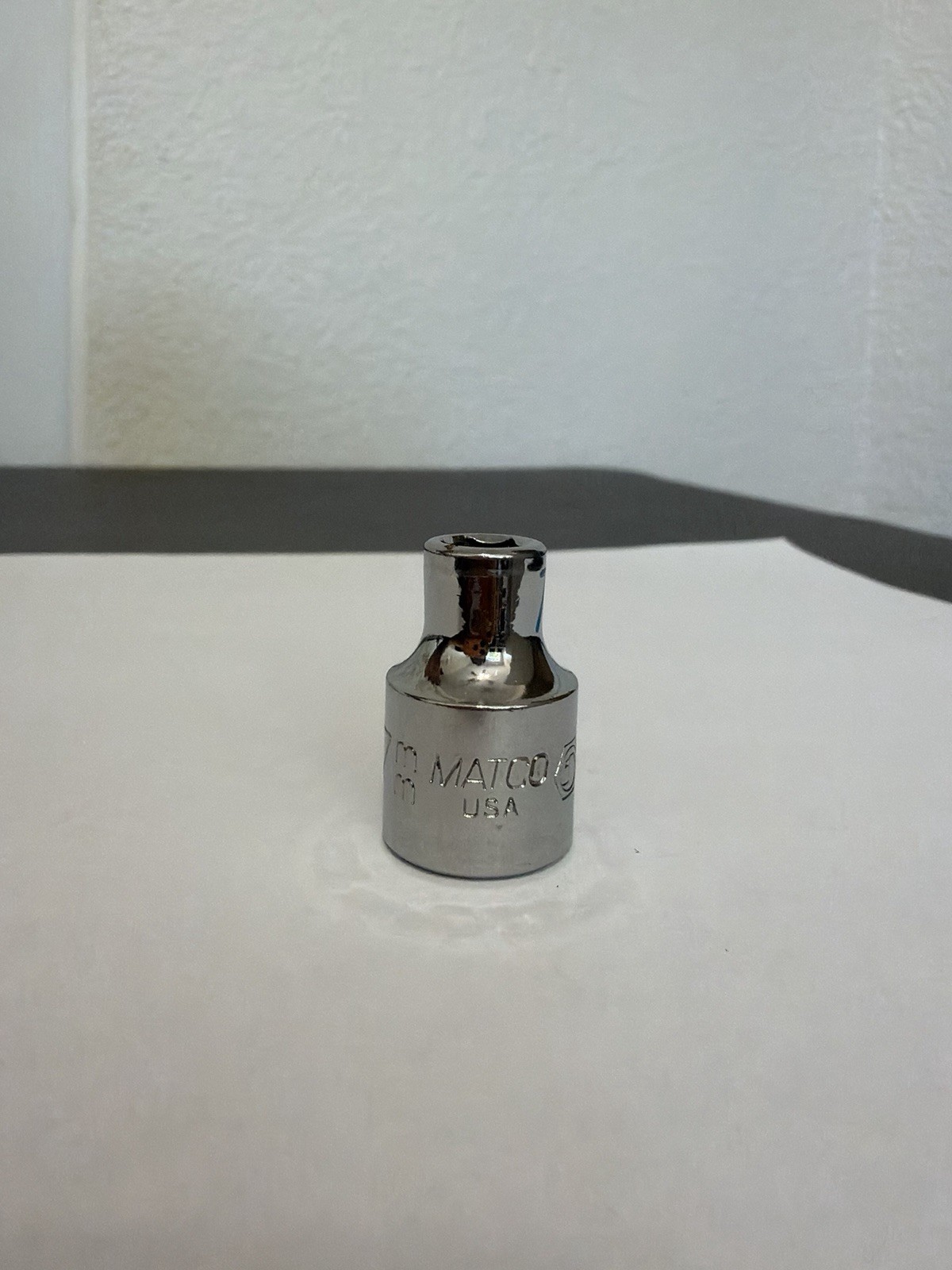 Matco Tools B7M6A 7mm Metric Shallow Socket 3/8″ Drive 6 Point Chrome USA