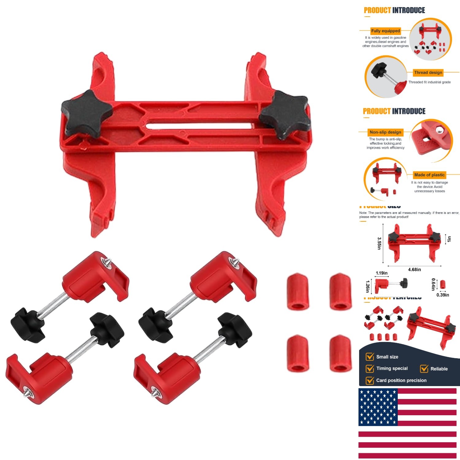 9-Piece Engine Timing Tool Kit: Secure Camshaft Locking for All Vehicles