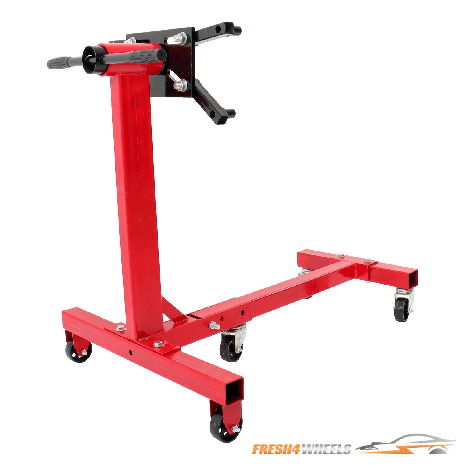 Rotating Engine Stand 1500lbs Folding Motor Hoist Dolly w/360° Adjustable Head