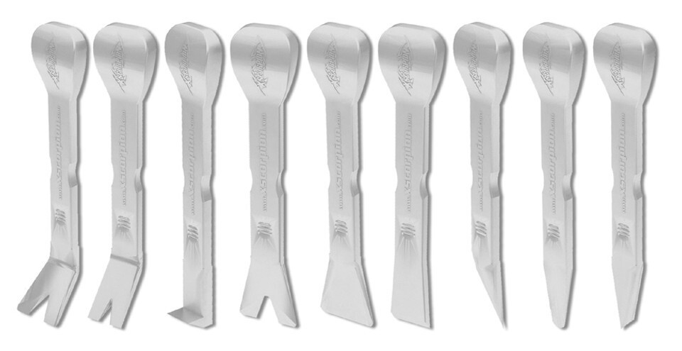 9 pcs Car Soft clear Plastic Trim Panel Dash Installation Removal Pry Tool Kit