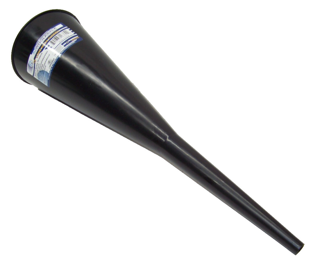 18″ Long Neck Funnel Transmission and Motor Oil Water Filler 5″ Dia. Mouth New