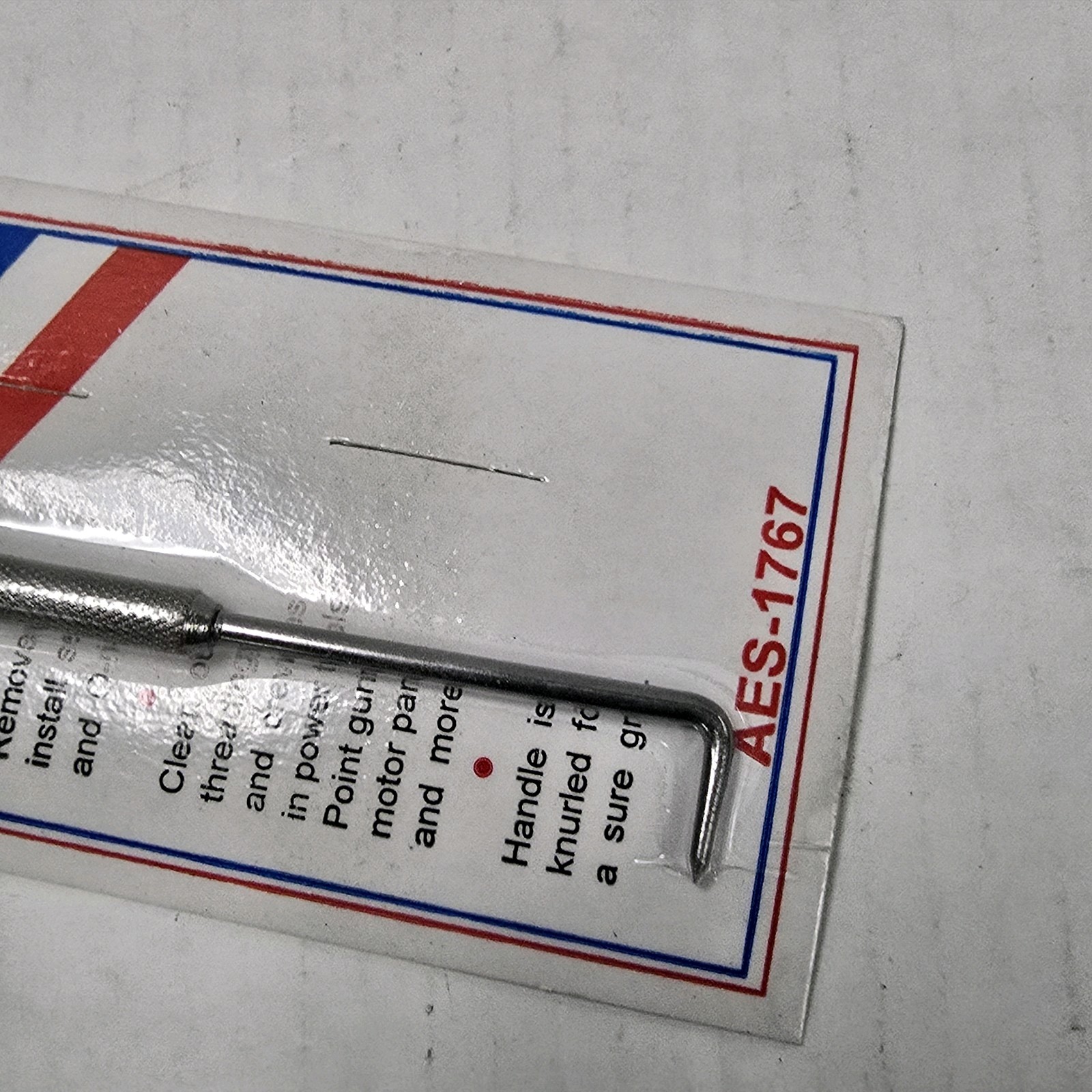 AES 1767 Double Ended Scribe Mark Metal, Soft Surfaces O-Ring Removing