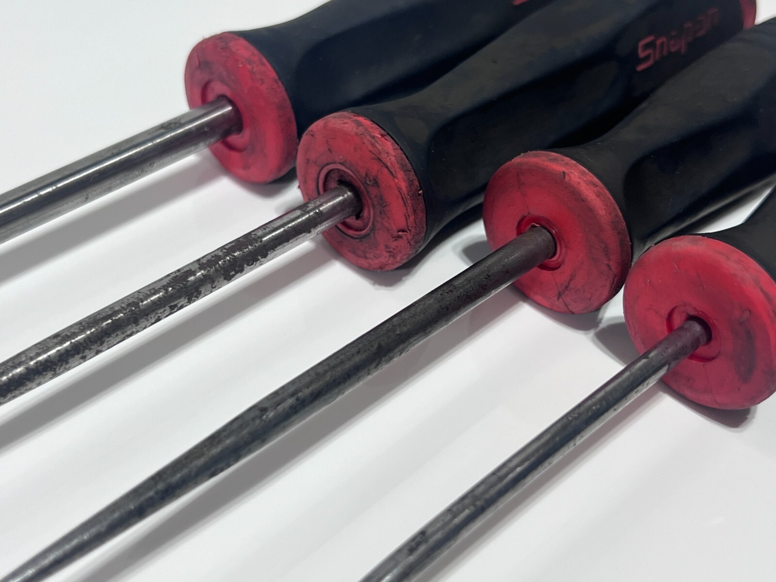 Snap-On Tools USA SGASA104BR 4pc Hook & Awl Set Large Pick & Awl Set, Red Grip