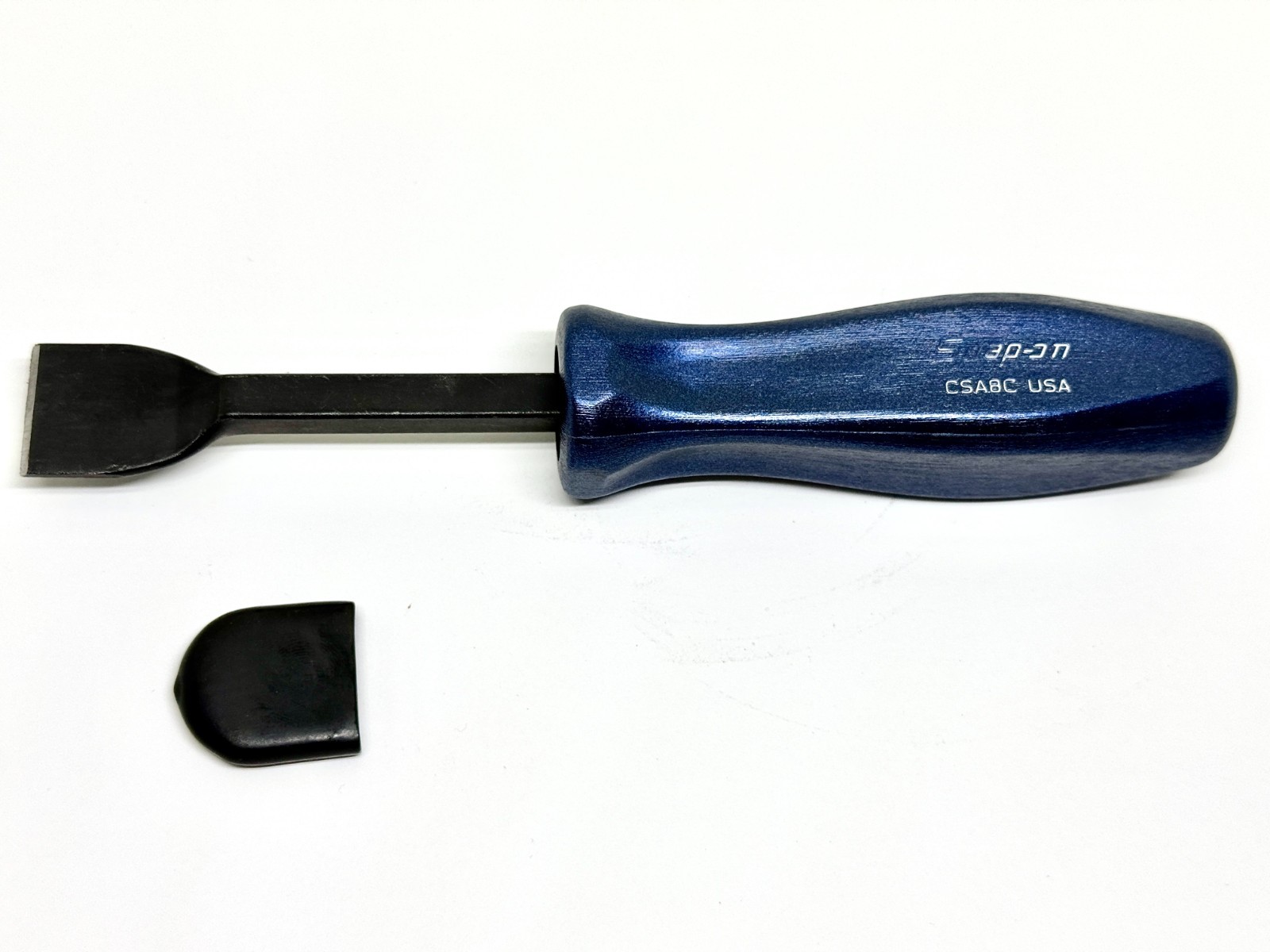 Snap-On Tools CSA8C 8″ Carbon Gasket Short Scraper USA Hard Handle Metallic Blue