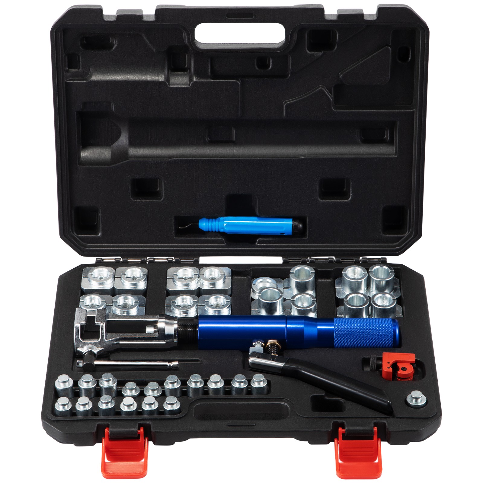 Hydraulic Flaring Tool Kit 45° for 3/16″ – 1/2″ Tube w/ Cutter & Deburrer