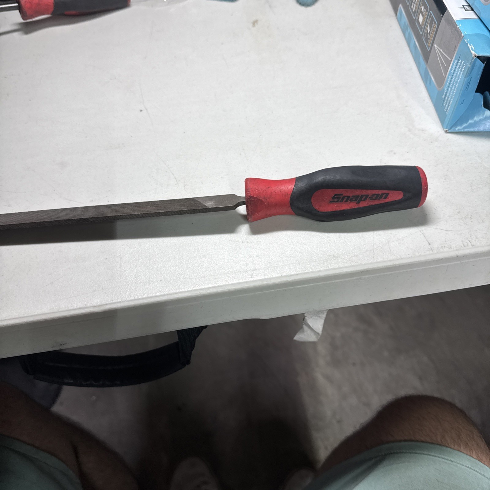 Snap-on Tools Red Soft Grip Flat 10” Length Blade Mill File SGHF616B 10MA