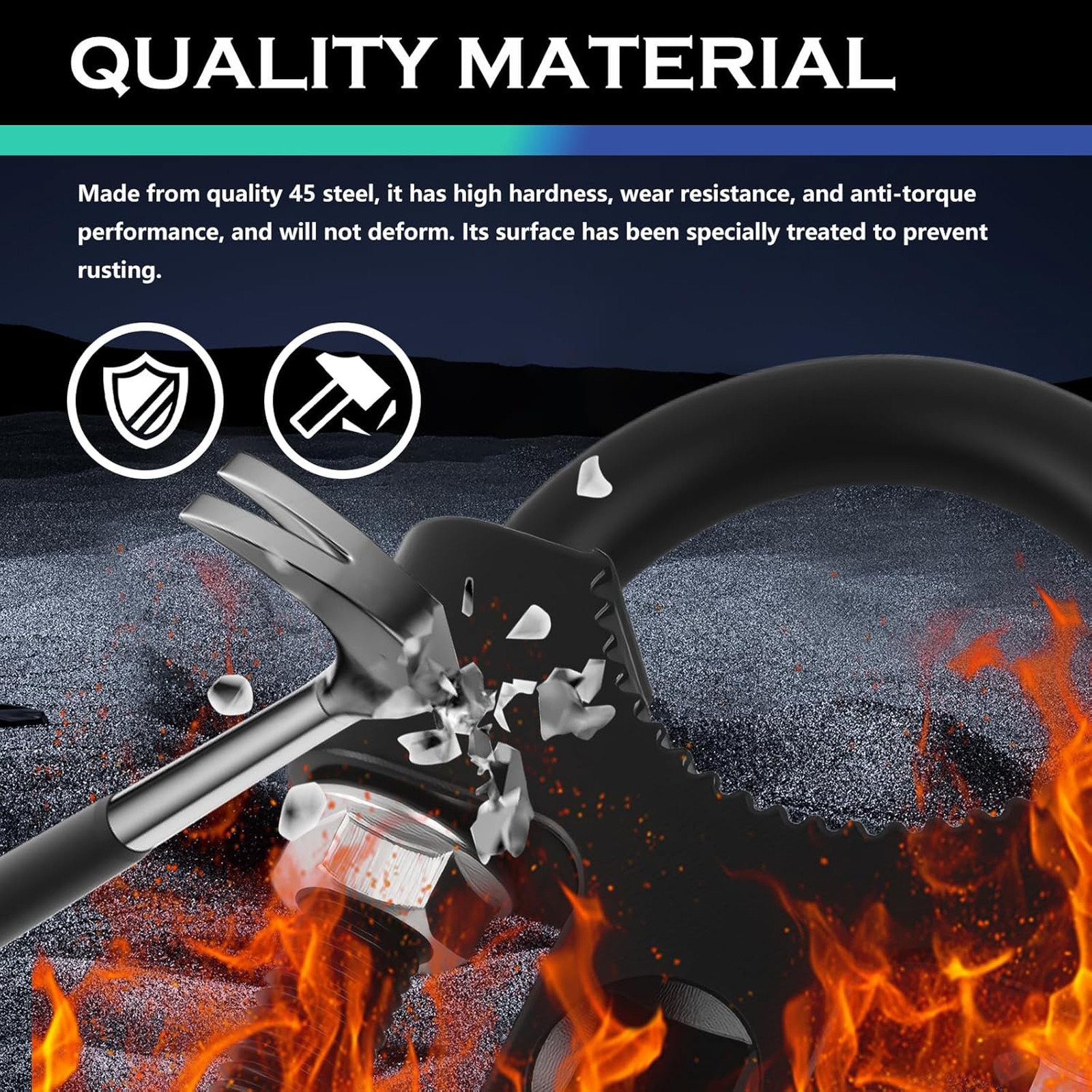 3/8 Inch Drive Inner Tie Rod Removal Tool U-Shaped Low Profile Automotive Car