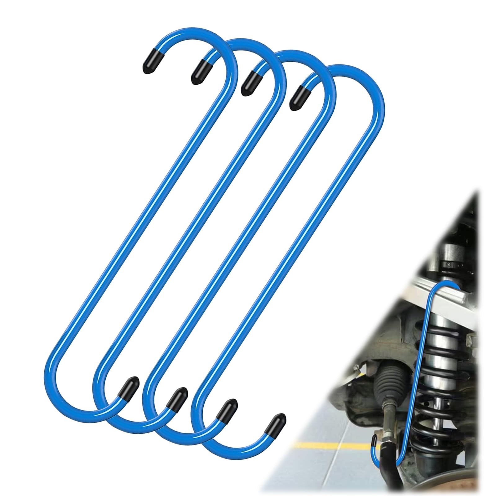 Brake Caliper Hangers 4pcs Steel Rust Proof Mechanic Tool Suspension Axle 7.87 I