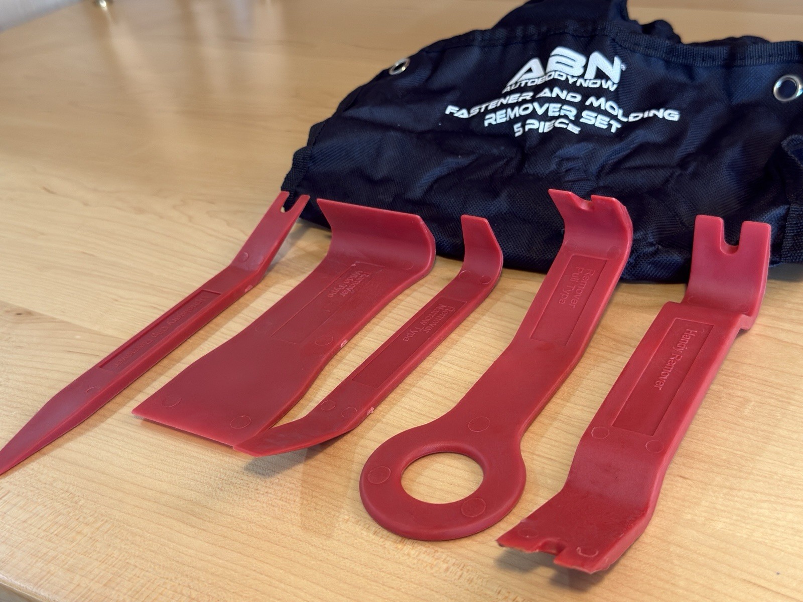 ABN 5pc Auto Trim Removal Tool Set Door Panel Molding Fastener Clip Upholstery!!