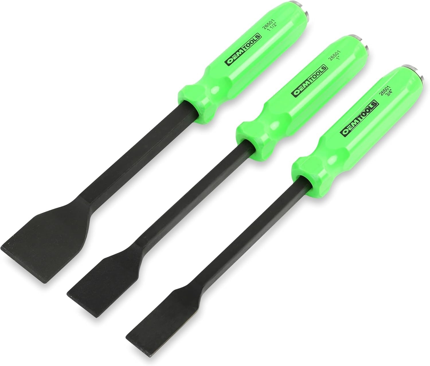 Versatile 3 Piece Gasket Scraper Set Heat Treated Steel for Mechanics Tools
