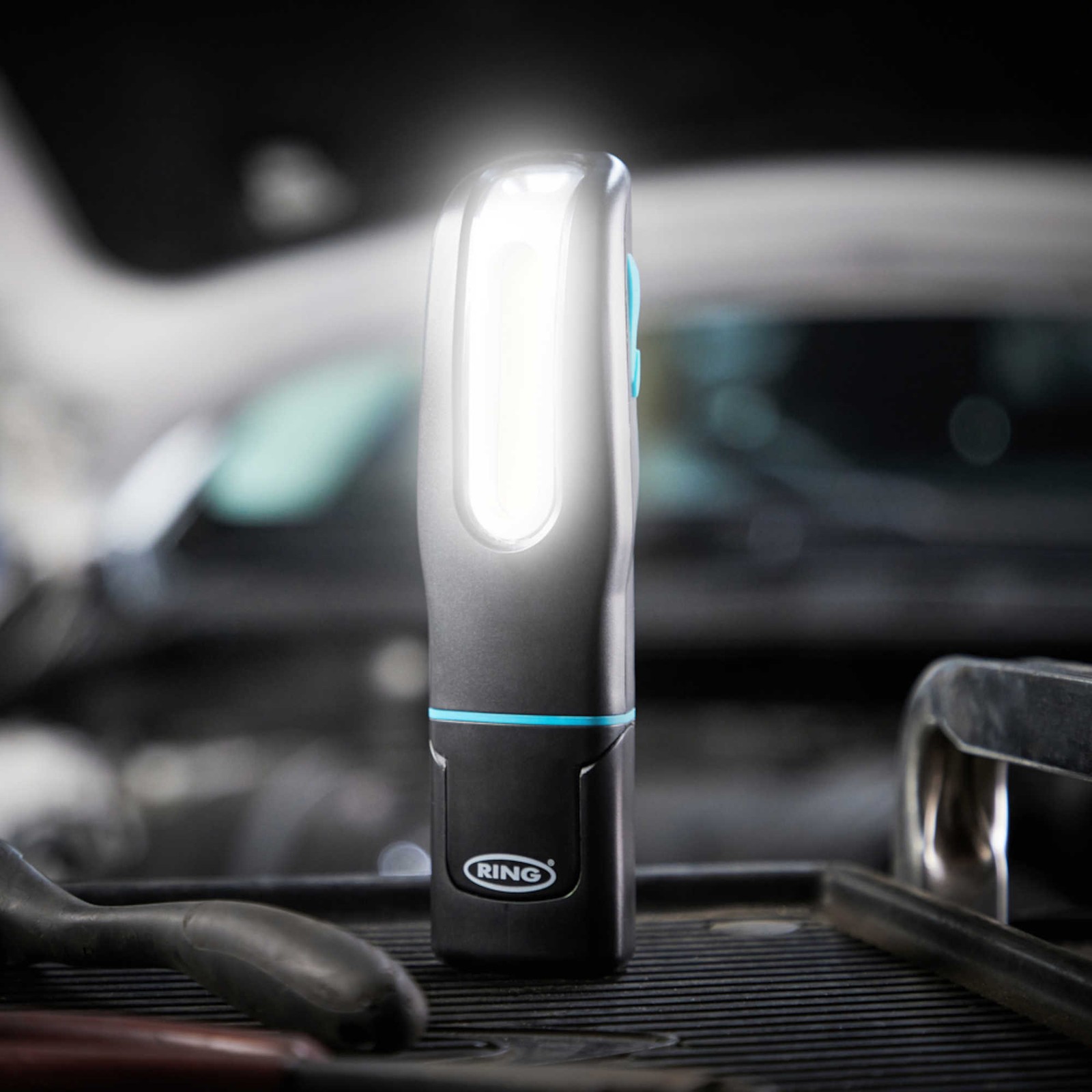 Ring MAGFlex Mini 250 L Rechargeable Adjustable Handheld Inspection Lamp, Black
