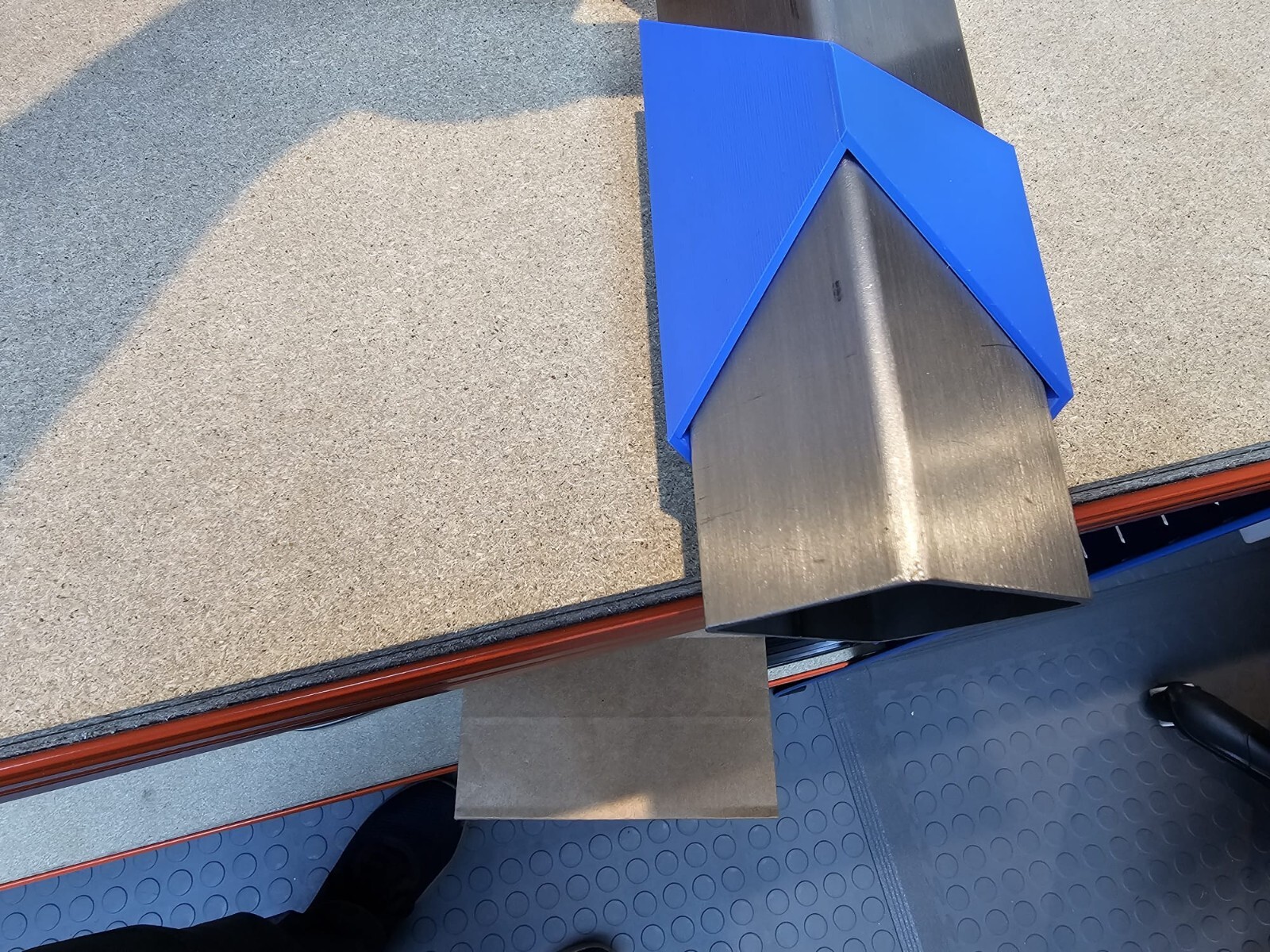 Box Section Marking Tool Gauge. 50mm diamond 45 degree cuts