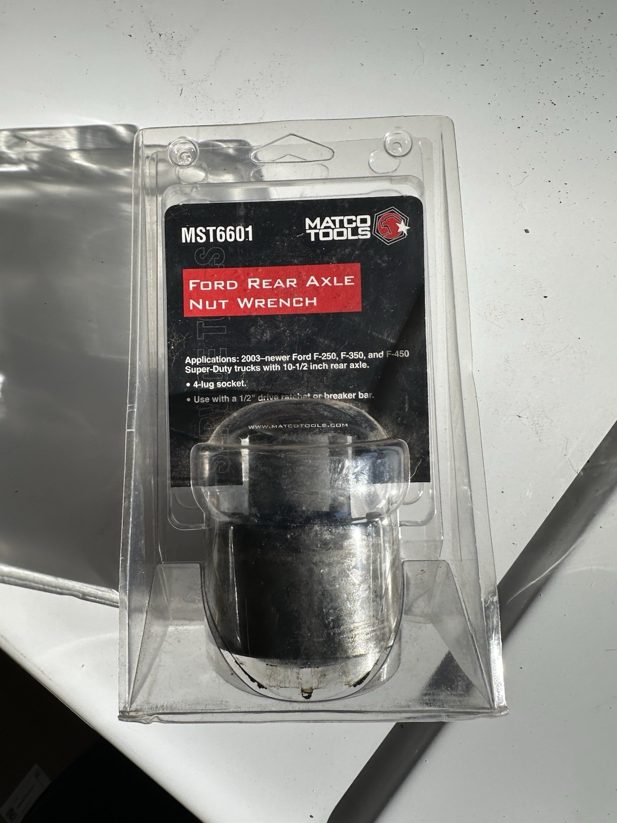 Matco MST6601 Ford Rear 10.5” Axle Nut Wrench 2003+ F250 F350 F450 4-Lug Socket