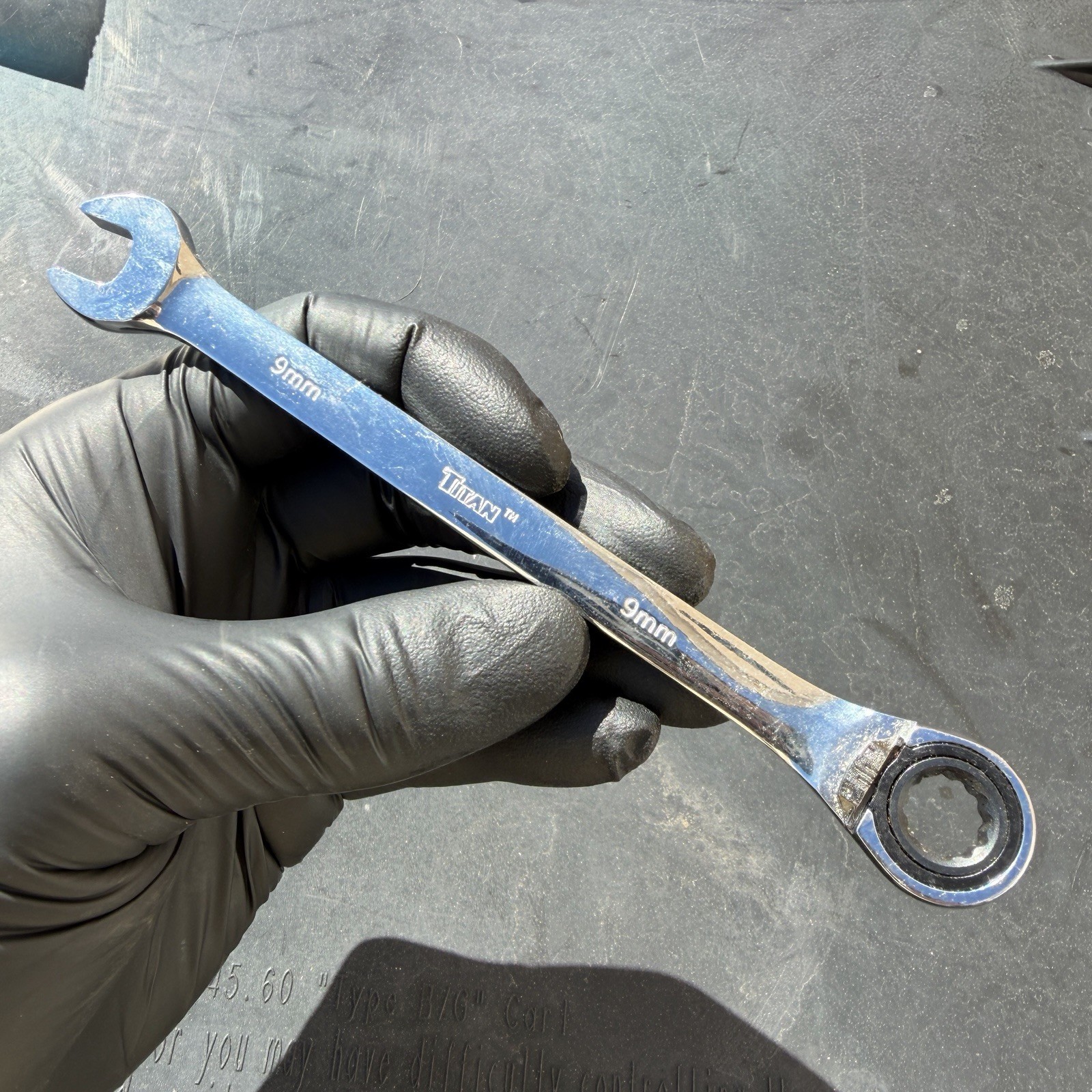 Titan 14509 9mm Reversible Ratcheting Wrench