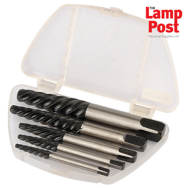 Draper 42560 Easy Out 5 Piece Screw Stud Extractor Set Work Tool