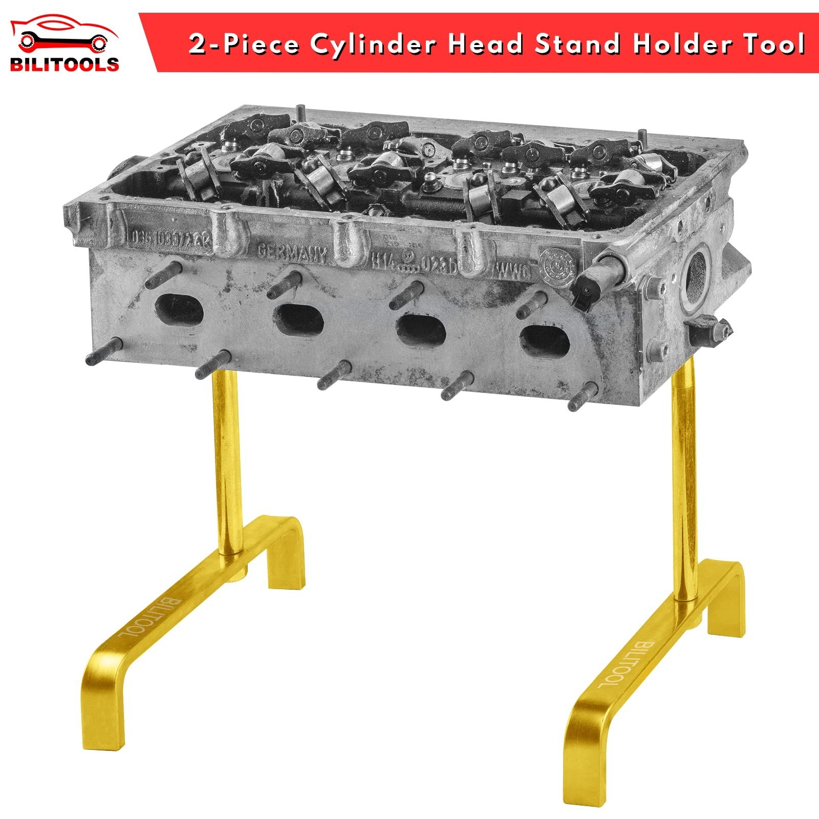 Universal Cylinder Head Stand Tool | Engine Work Bench Support for Rebuilding, I