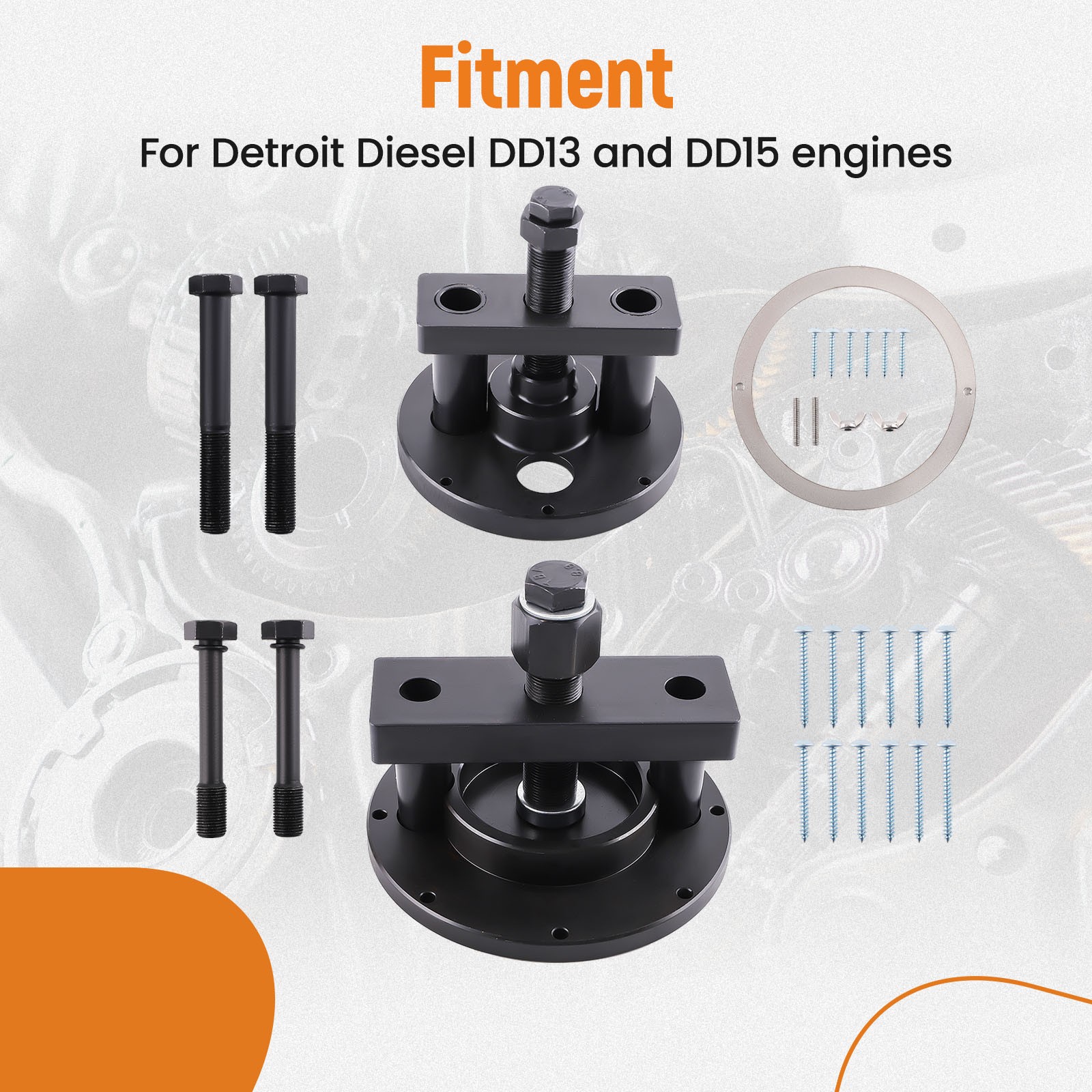 Valve Spring Compressor Kit for Detroit Diesel DD13 DD15 with Adapters