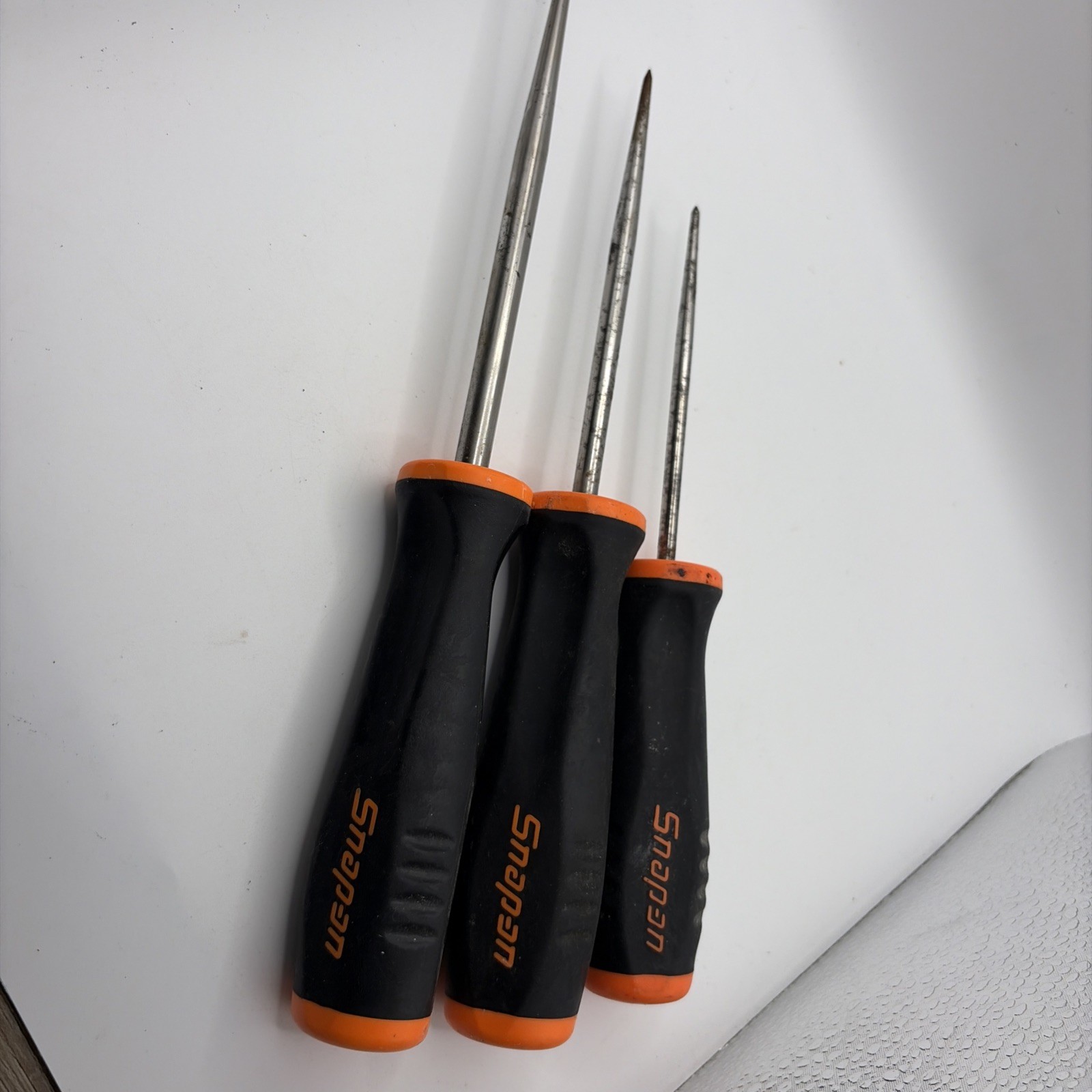 SNAP ON TOOLS 3 PC PICK SET, SOFT GRIP HANDLE, SG4ASAA SG5ASAA SG7ASAA