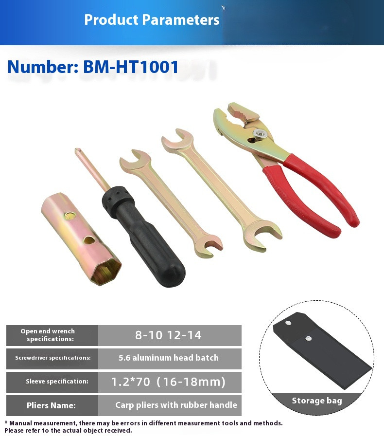 Universal Motorcycle Repair Tool Motorbike Wrench Tools Kit Screwdriver Pliers