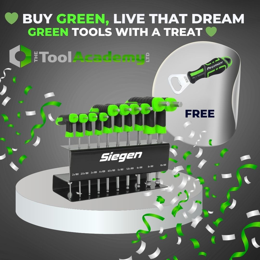 SEIGEN SEALEY 10 Pce T-Handle Hex Allen Key Set WITH FREE BOTTLE OPENER FD2
