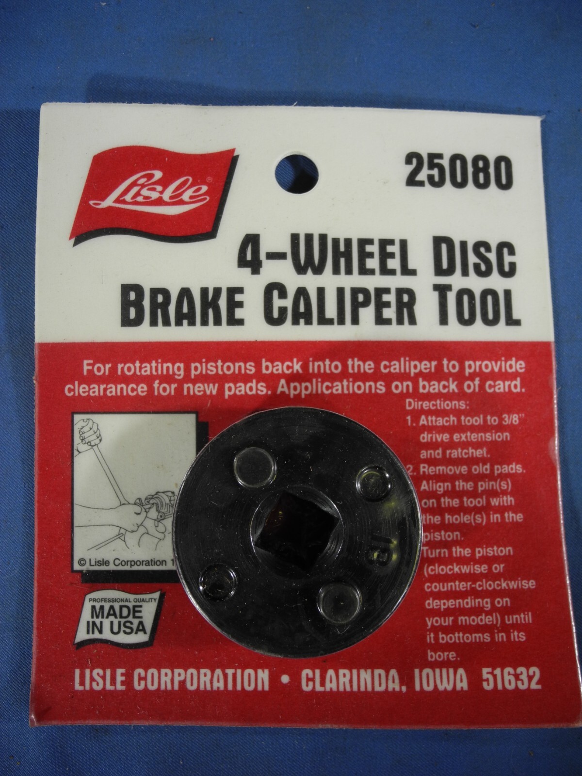 Lisle 25080 4-Wheel Disk Brake Caliper Tool SEALED (Free & Fast Shipping!)