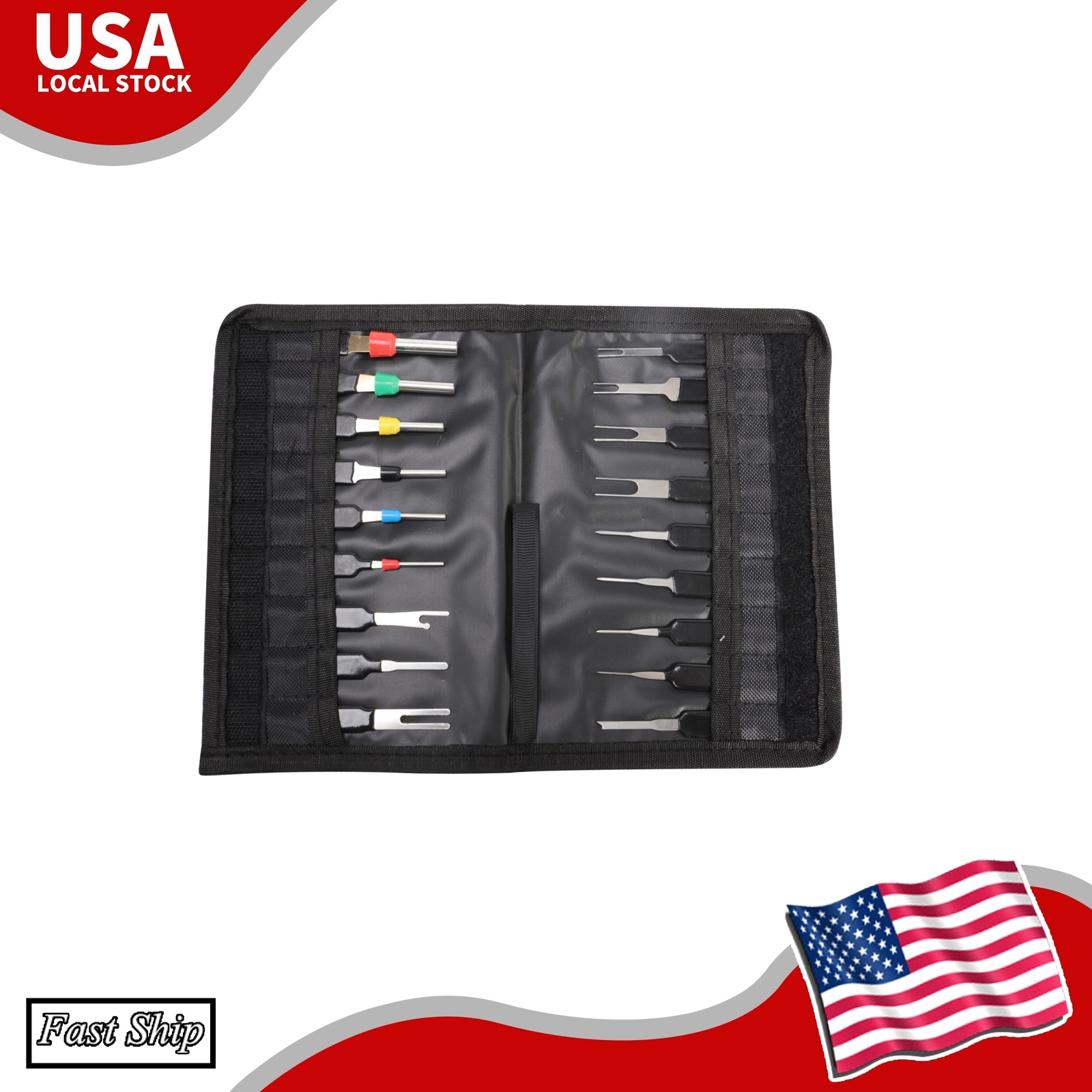 18 Pcs Automotive Terminal Pin Removal Tool Set Wire Connector Extractor