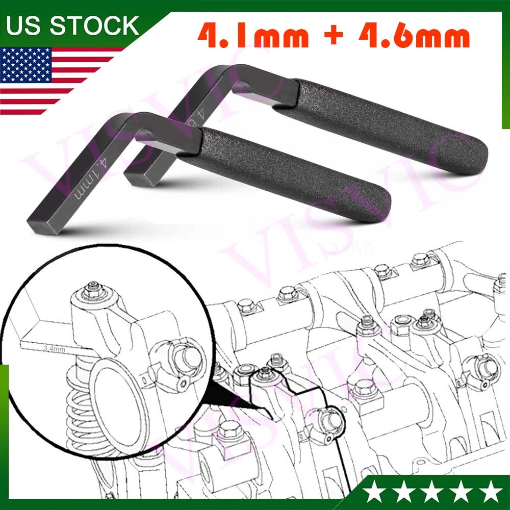 Engine Jake Brake Adjustment Tool Feeler Gauge 4.6mm + 4.1mm for Detroit Diesel