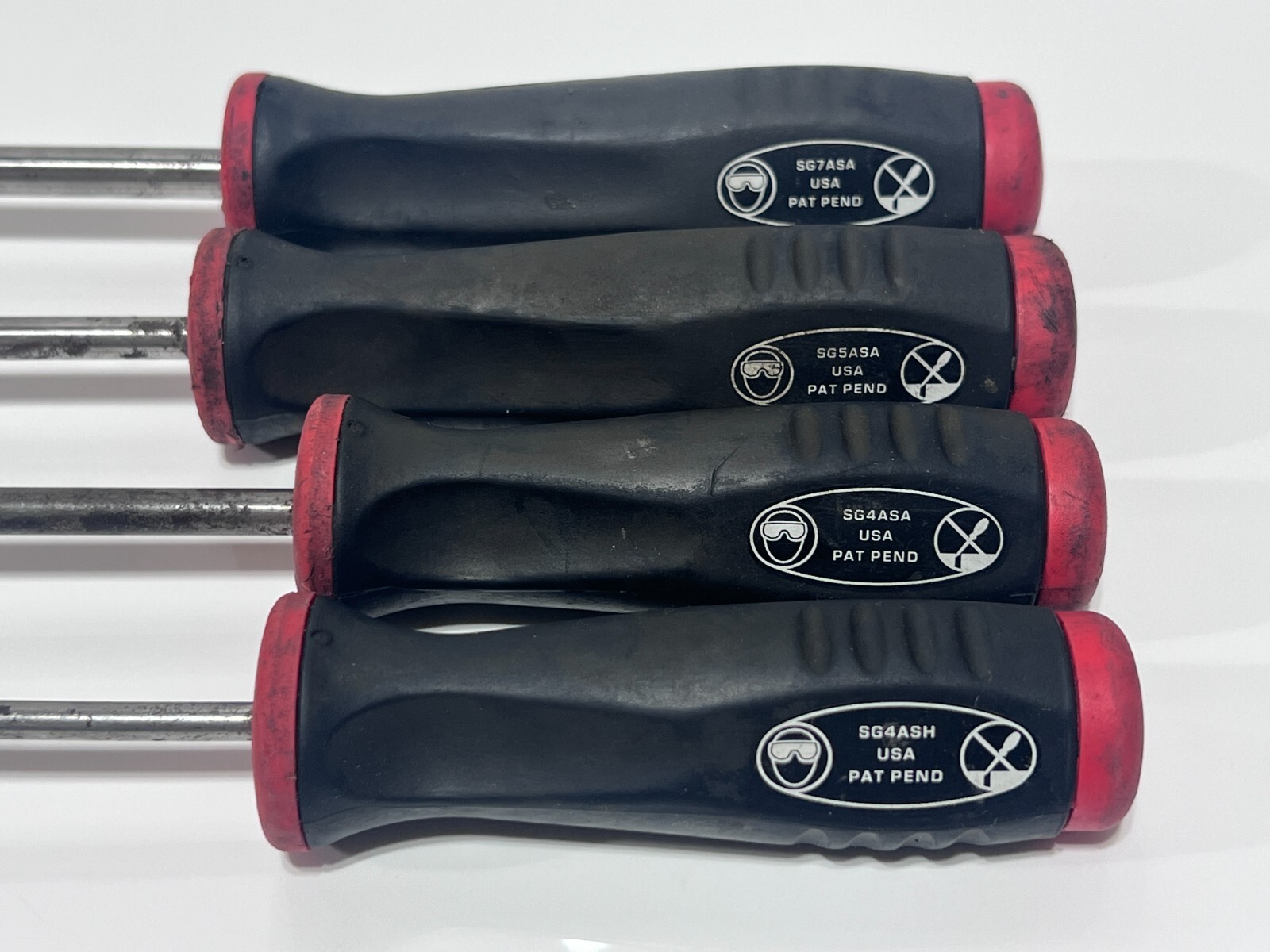 Snap-On Tools USA SGASA104BR 4pc Hook & Awl Set Large Pick & Awl Set, Red Grip