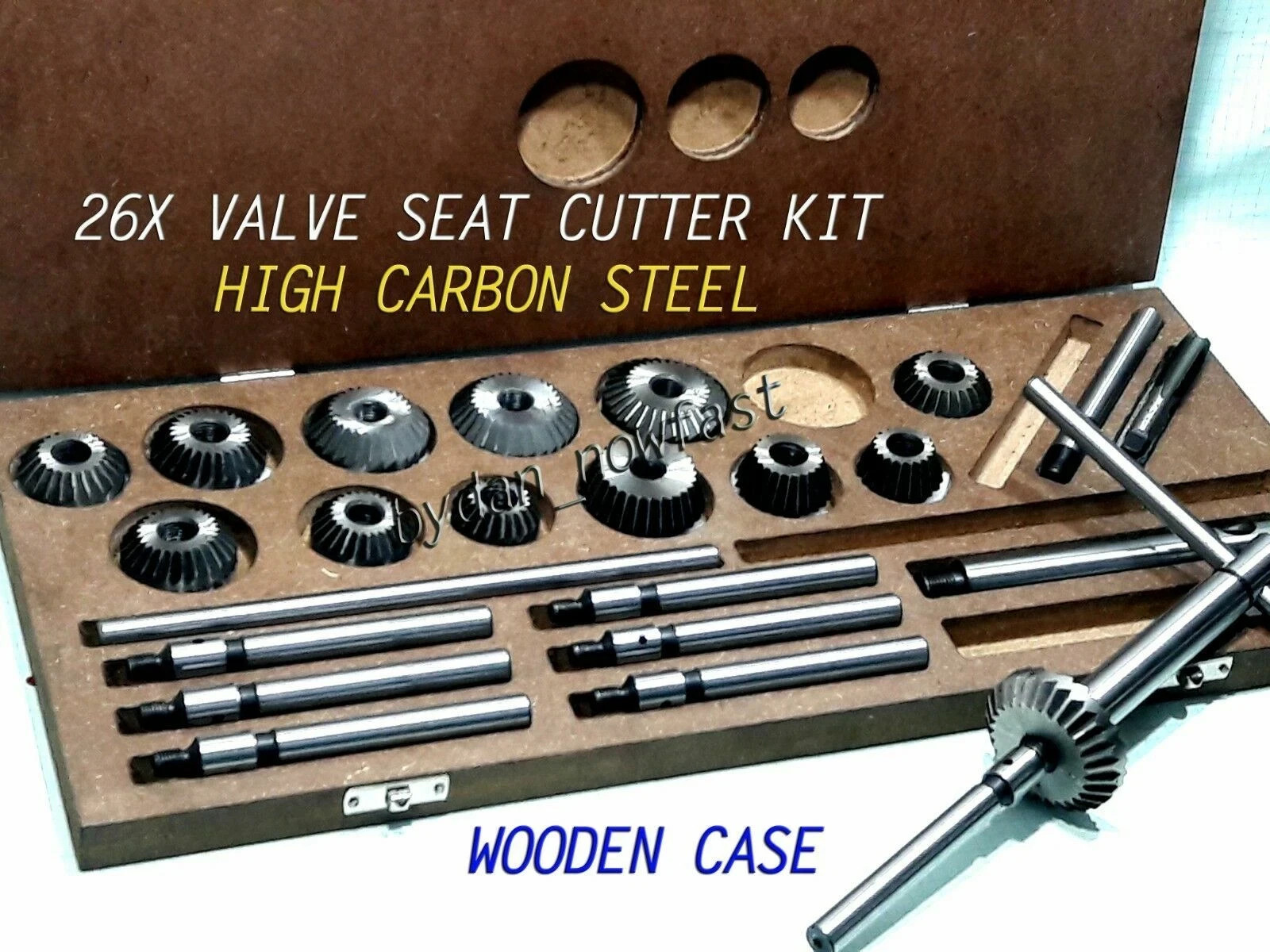 26x HIGH CARBON STEEL VALVE SEAT CUTTER HEADS CLASSIC ENGINE HEADS RESTORATION