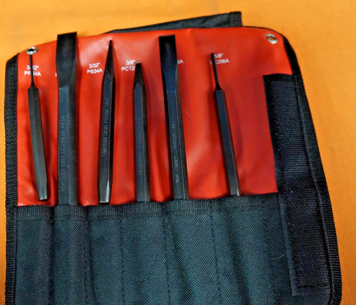 Matco Tools SPC6PA 6 Piece Punch & Chisel Set W/Pouch