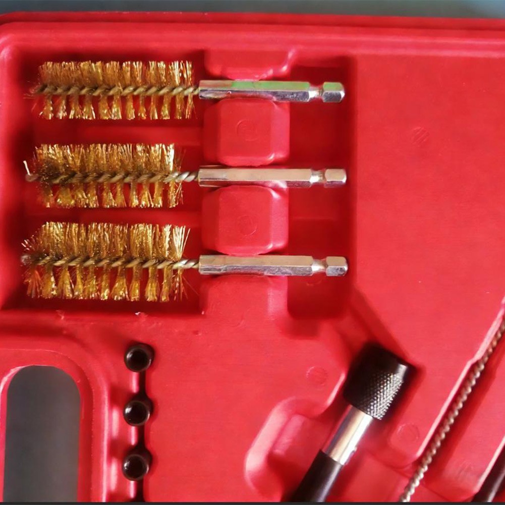 Diesel Injector Bracket Fuel Injector Cleaning Brush Set Engine Pipe 14 Tools