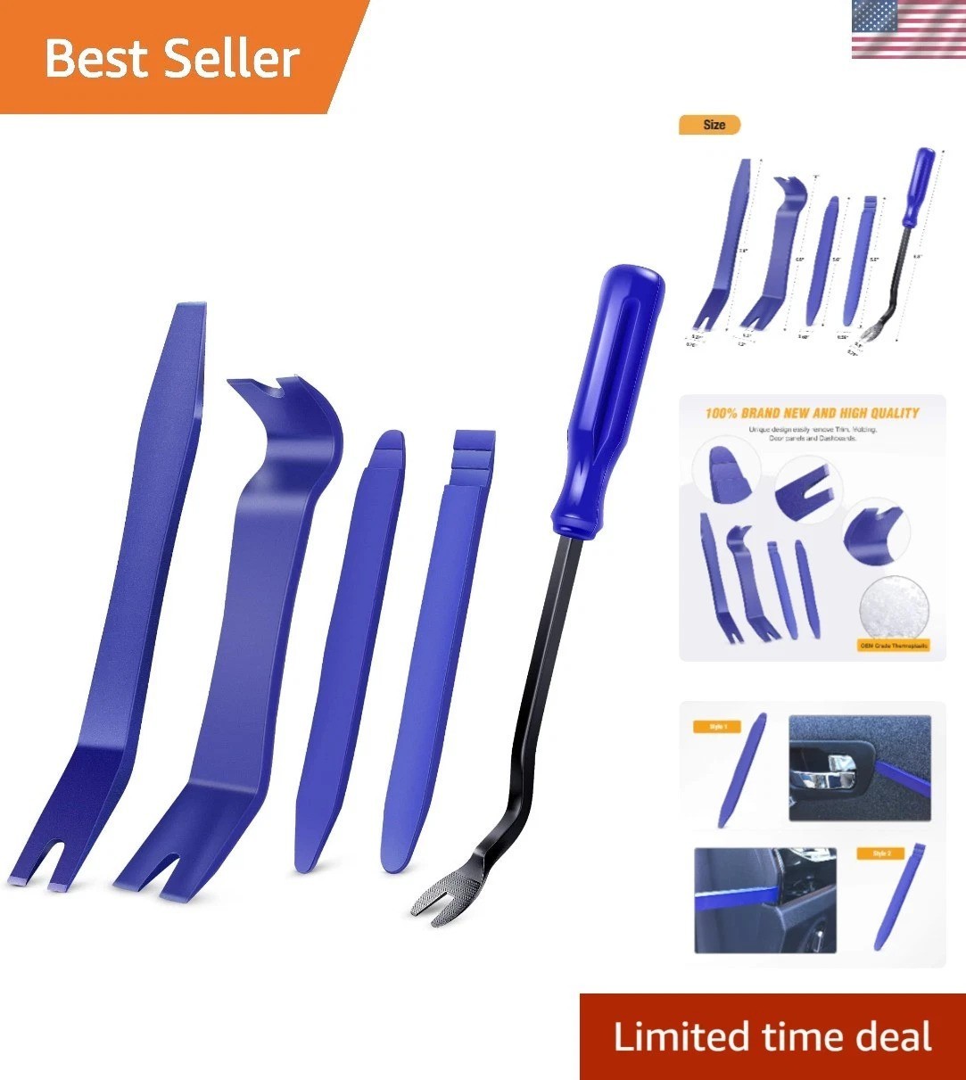 Eco-Friendly 5PCS Car Trim Removal Tools – Effortless Use & Damage-Free Repairs