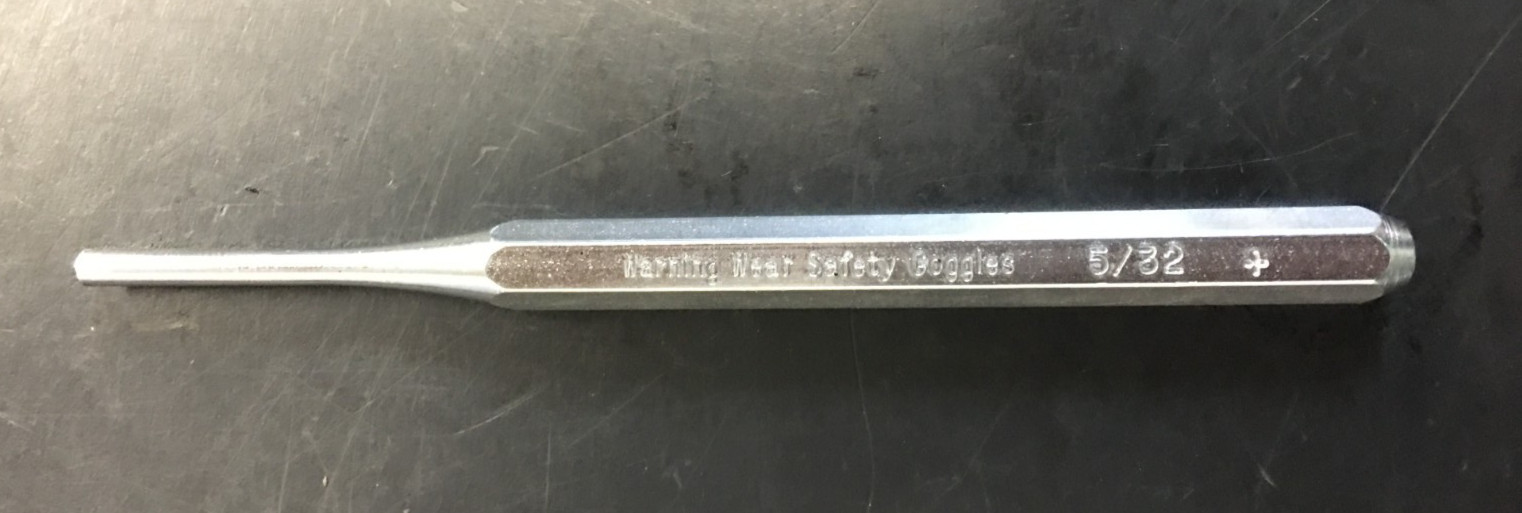 Craftsman 5/32″ Center Pin Punch 5″ Long, WF 9-42884, USA
