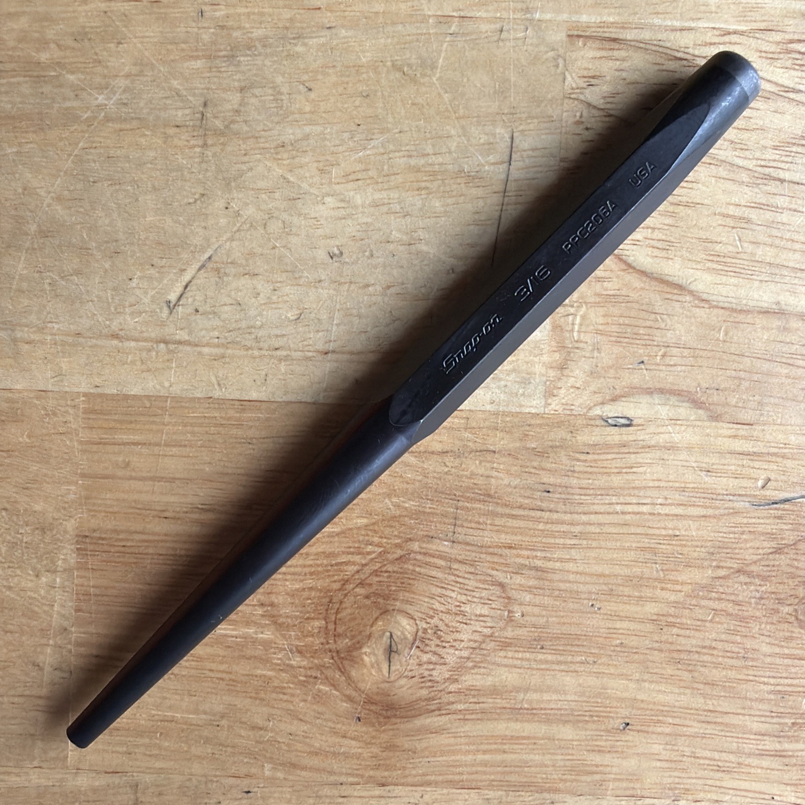 Snap On Tools 3/16″ Tapered Starter Punch 6-1/4″ Long PPC206A USA NEW 2025