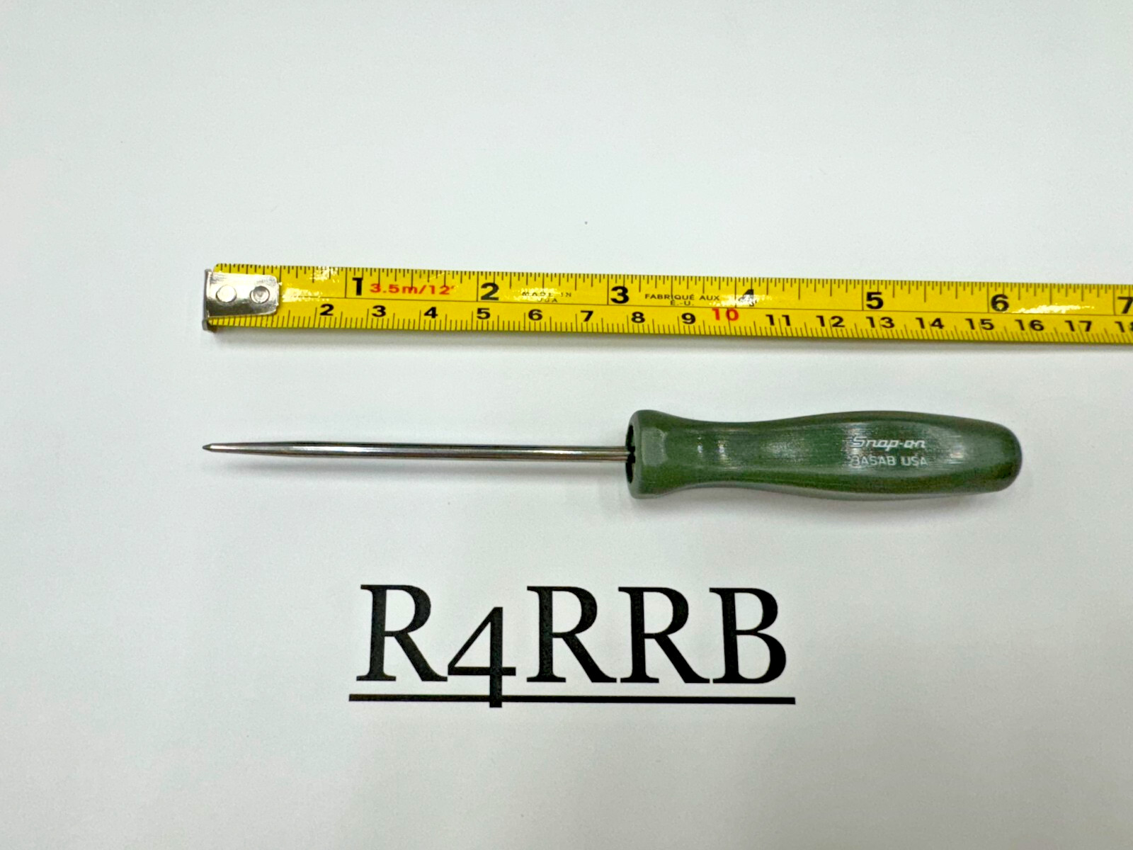Snap-on Tools USA NEW COMBAT GREEN Mini Hard Handle Straight Awl Pick 3ASABCG
