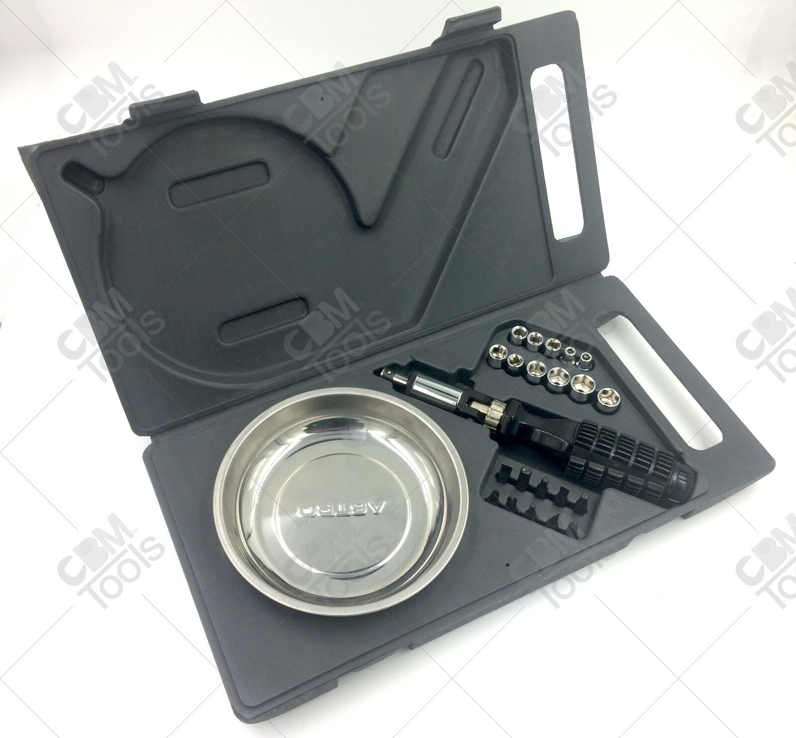 Astro Pneumatic 1010 Screwdriver Bit and Socket Set with Magnetic Tray New