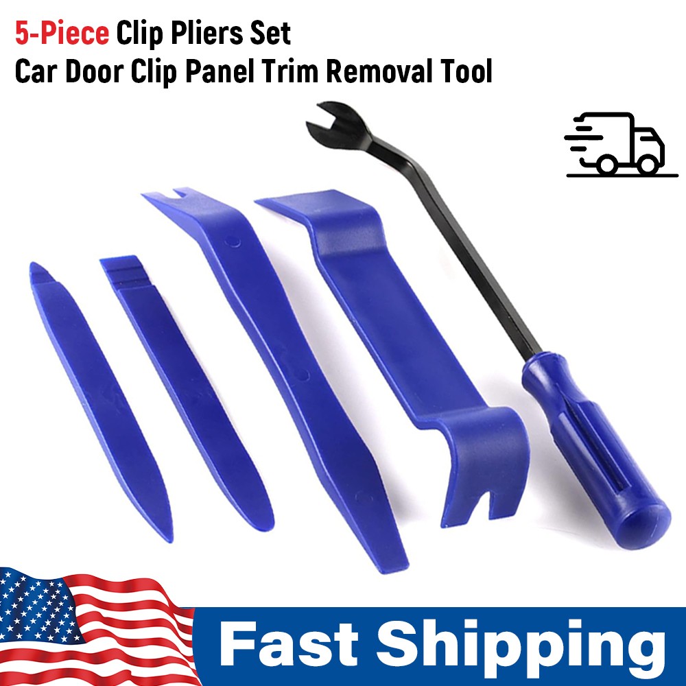5PCS Trim Removal Tool Kit No-Scratch Panel Upholstery Audio Dash Dismantle US
