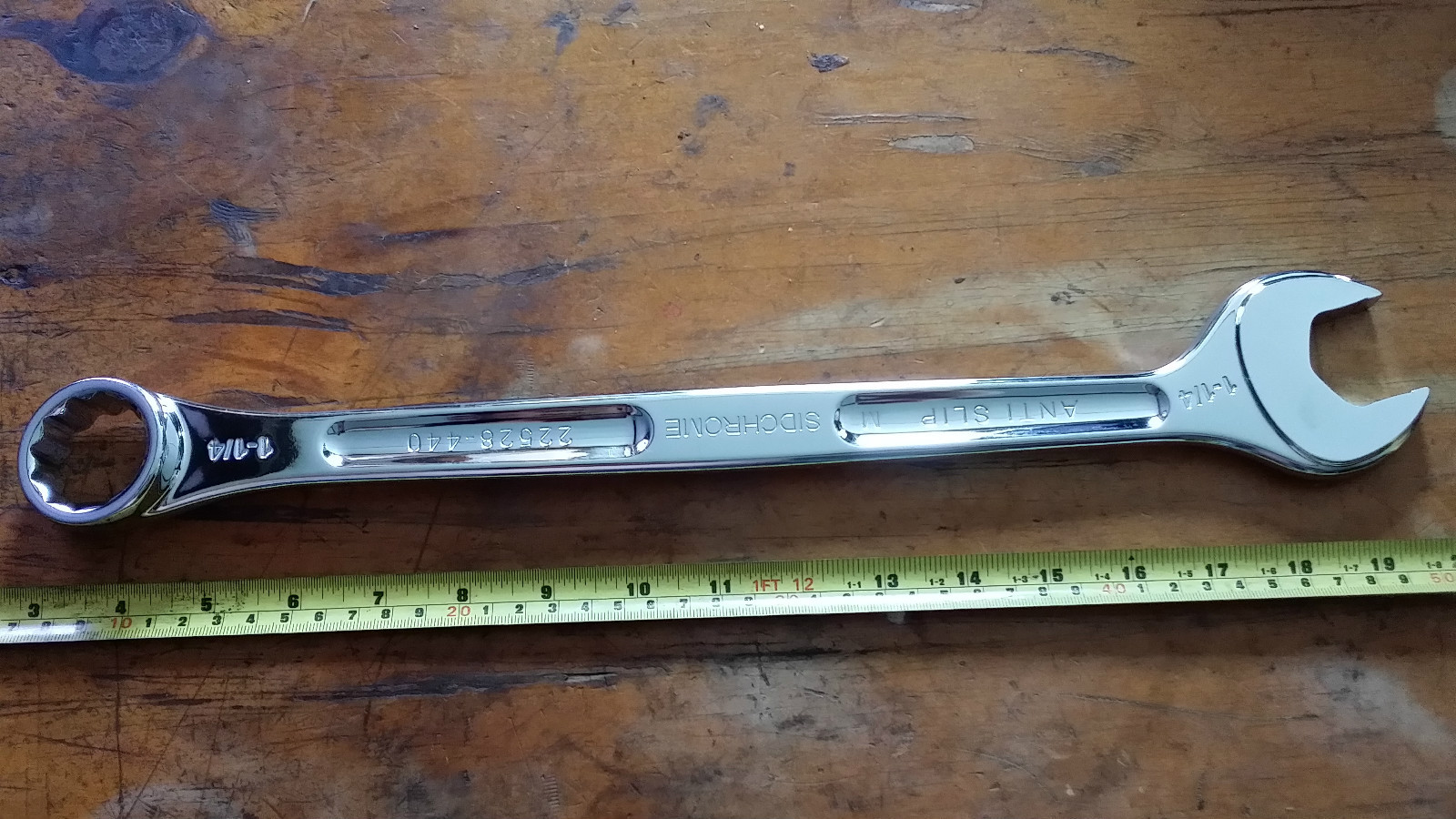 Sidchrome combination wrench AF 1-1/4″ Anti-slip design TORQUE plus