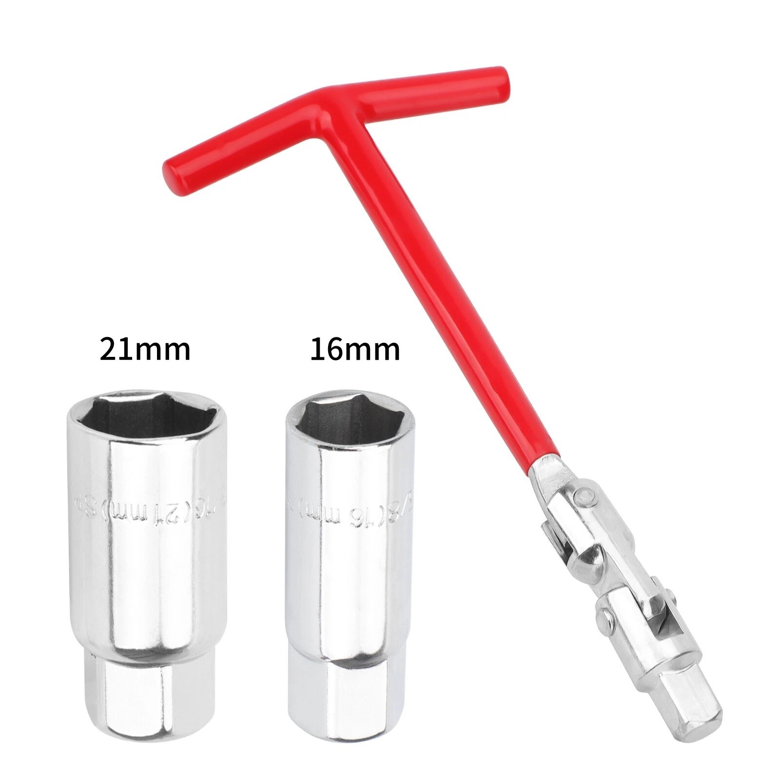 Universal Spark Plug Socket Wrench T-Handle 16mm 21mm for Car Truck Motorcycle