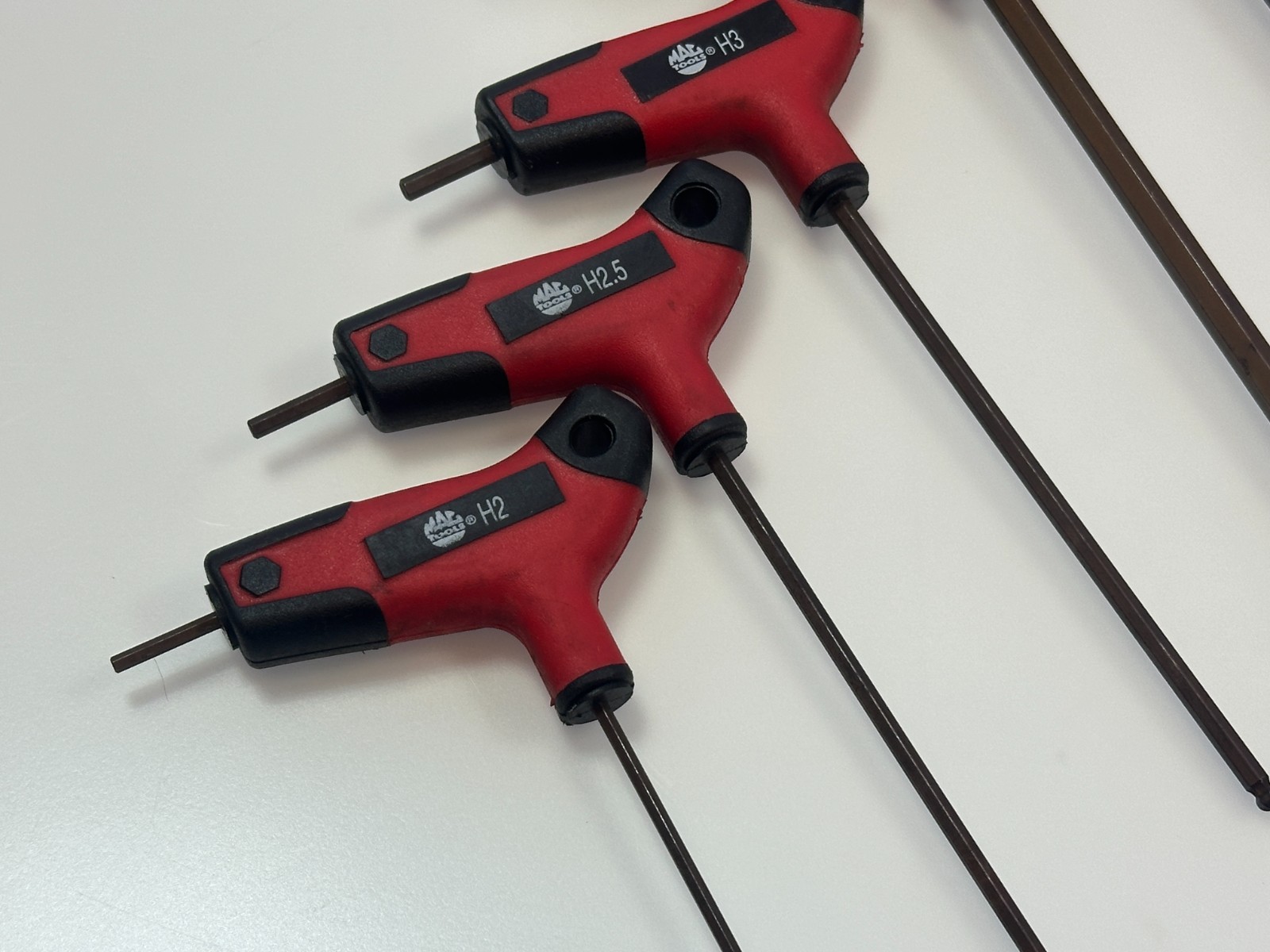 MAC Tools 7pc Bi-Material T-Handle Ball-End Hex Key Set Metric 2mm-10mm