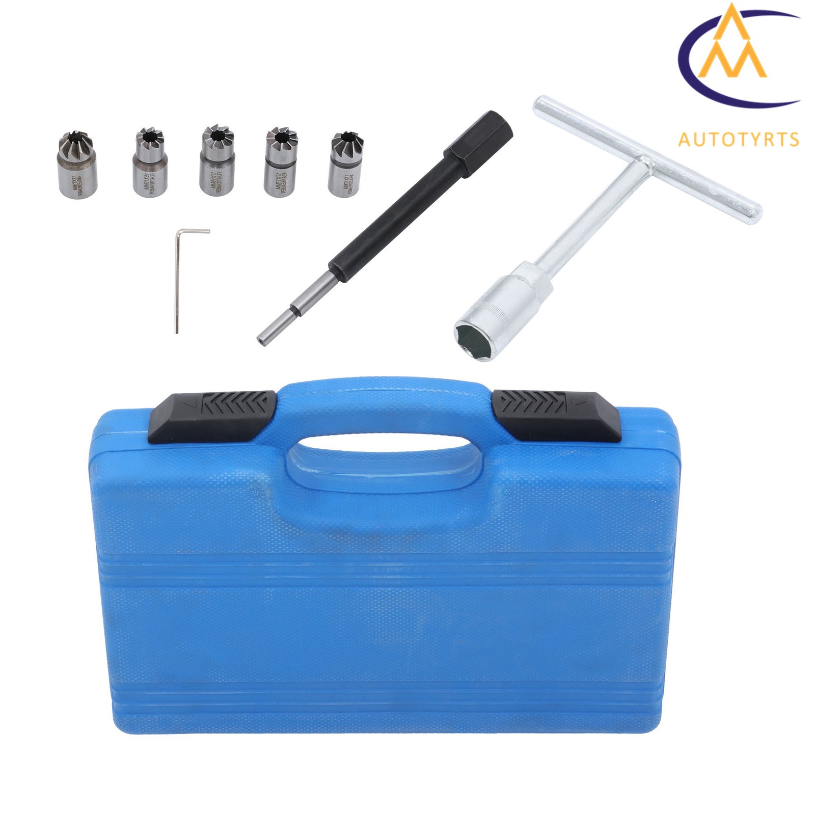 7Pcs Diesel Injector Seat Cutter Set Universal Injector Re-Face Reamer Tool