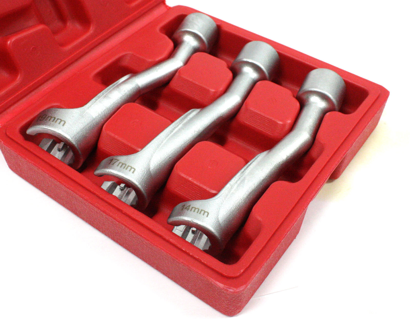 3pc Injection Fuel Line Crowfoot wrench set 14mm,17mm,19mm 12Pt. 4 BMW BENZ