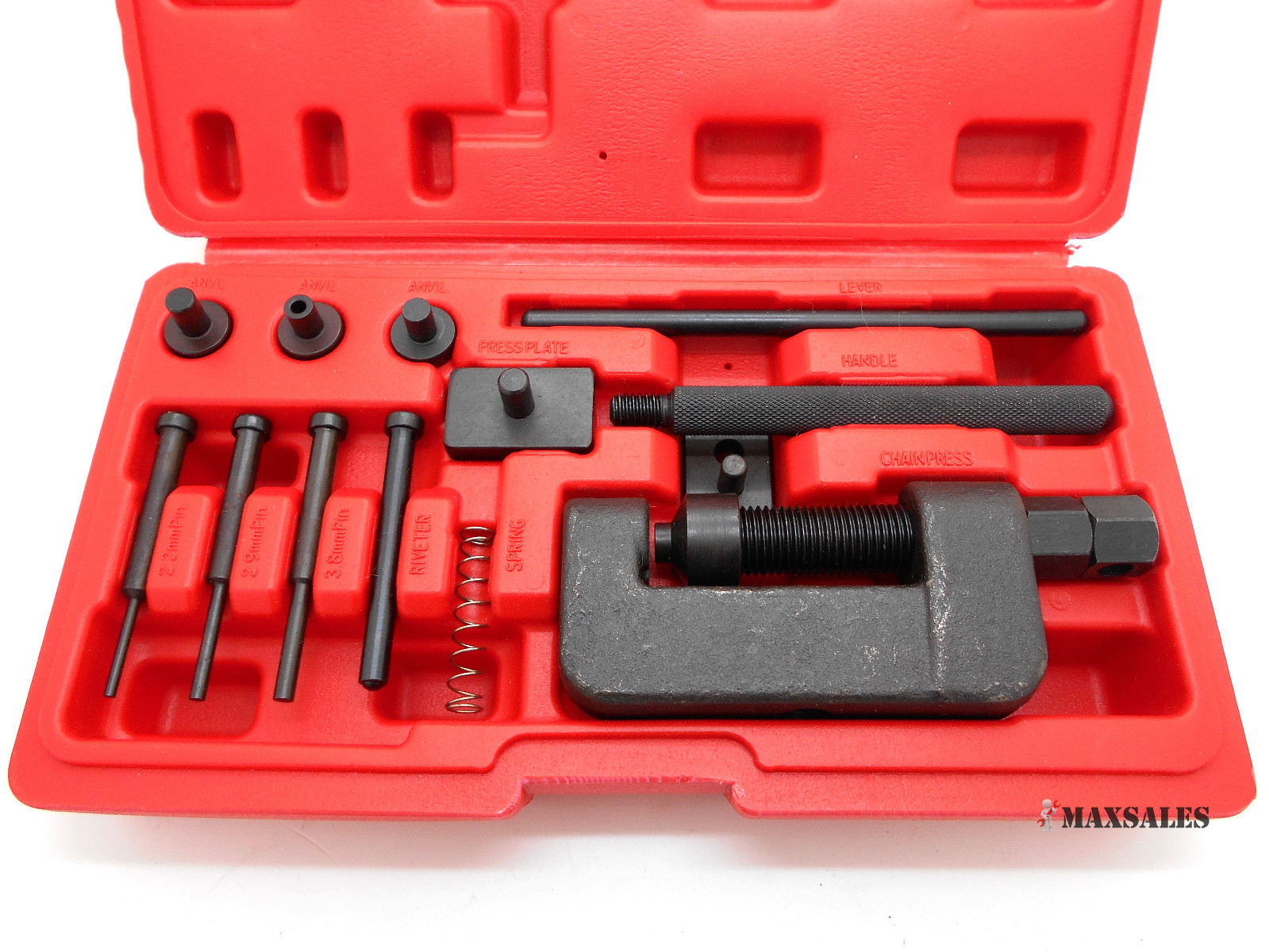 CAM CHAIN BREAKER BREAKING RIVET PRESS RIVETING TOOL KIT DRIVE LINK SEPERATOR