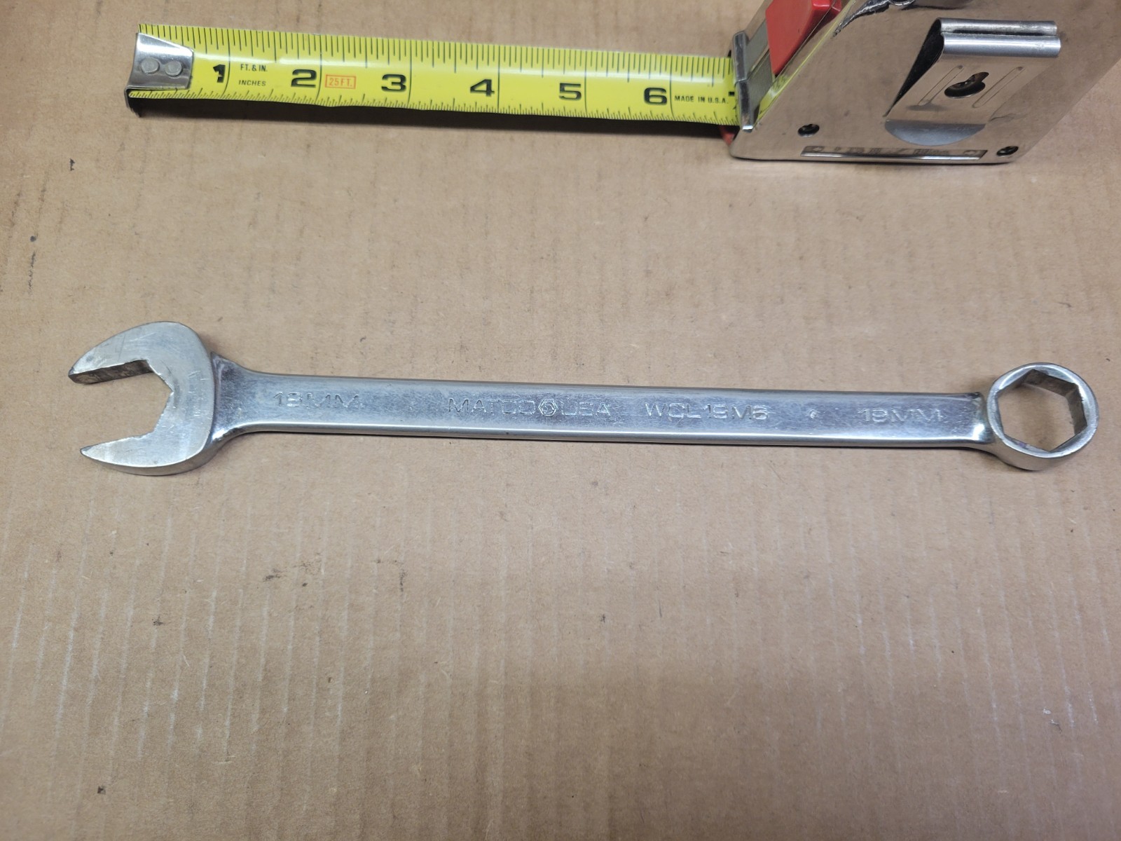 Matco Tools USA 19 MM 6-Point Combination Wrench No WCL19M6