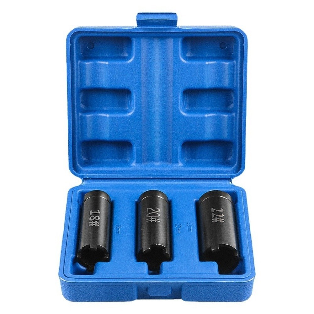 Motorcycle Clutch Nut Socket Set Three Piece Four Claw 12 Inch Drive Tool Kit