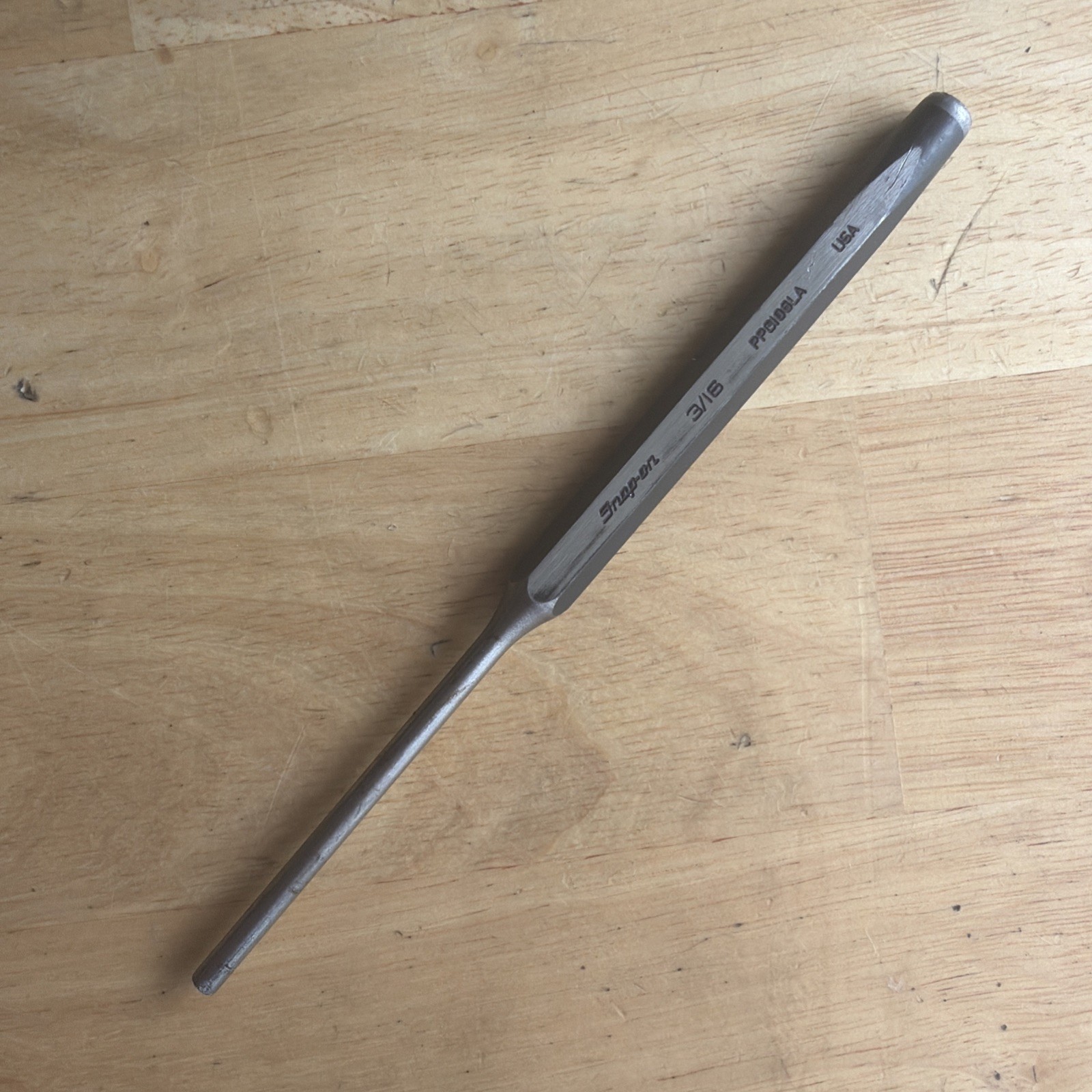 Snap On Tools 3/16″ Long Pin Punch 7″ Long PPC106LA Made in USA