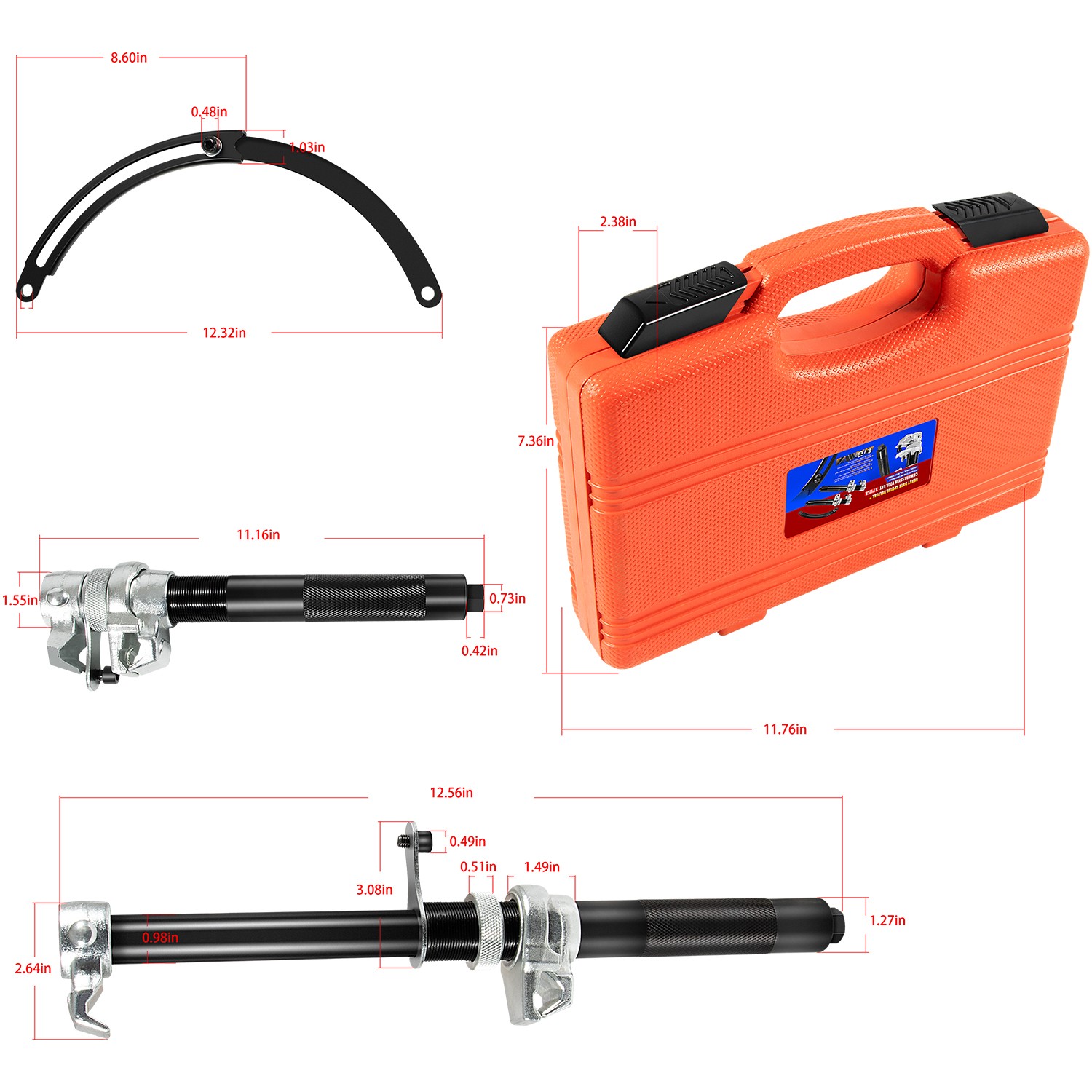 Heavy Duty Coil Strut Spring Compressor Remover Installer Suspension Auto Tool